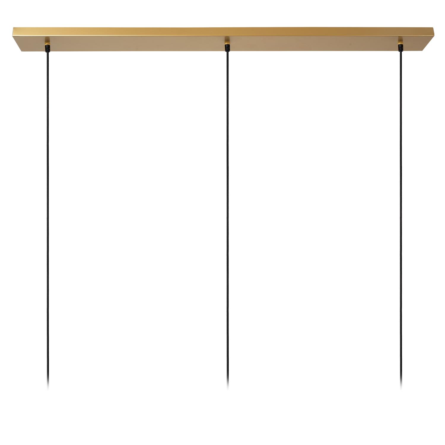 Tanselle Ceiling Lights - Matt Gold/Patterned Bamboo