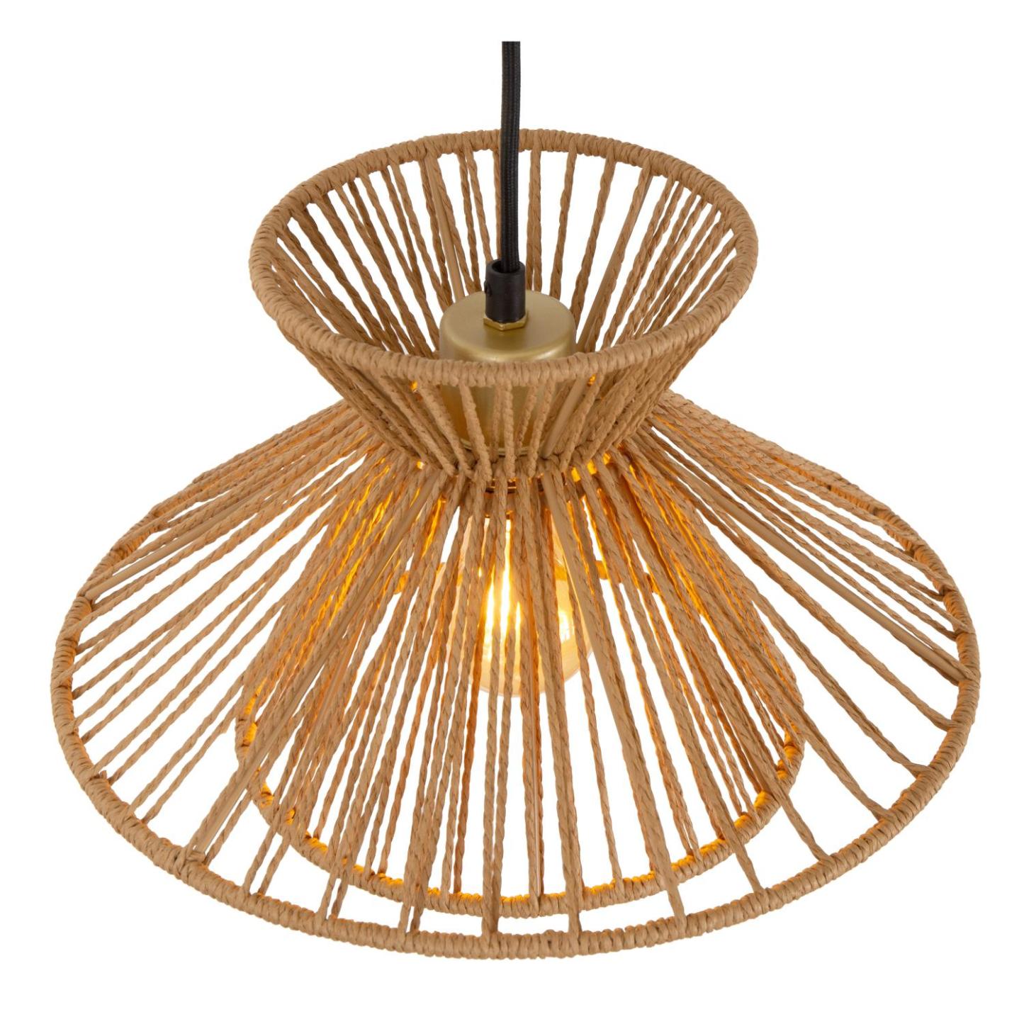Tasman Ceiling Lights - Matt Gold/Natural Paper