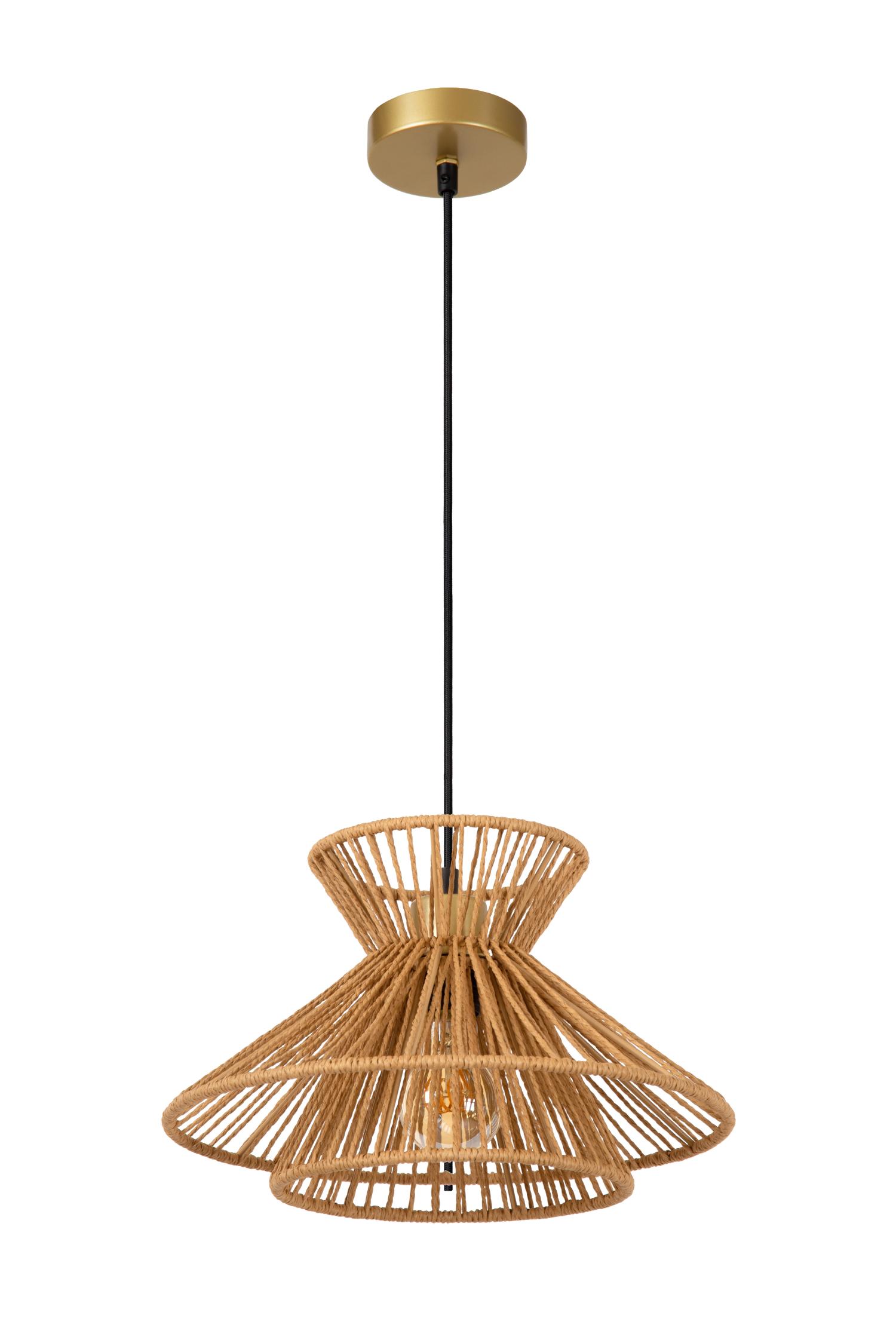 Tasman Ceiling Lights - Matt Gold/Natural Paper