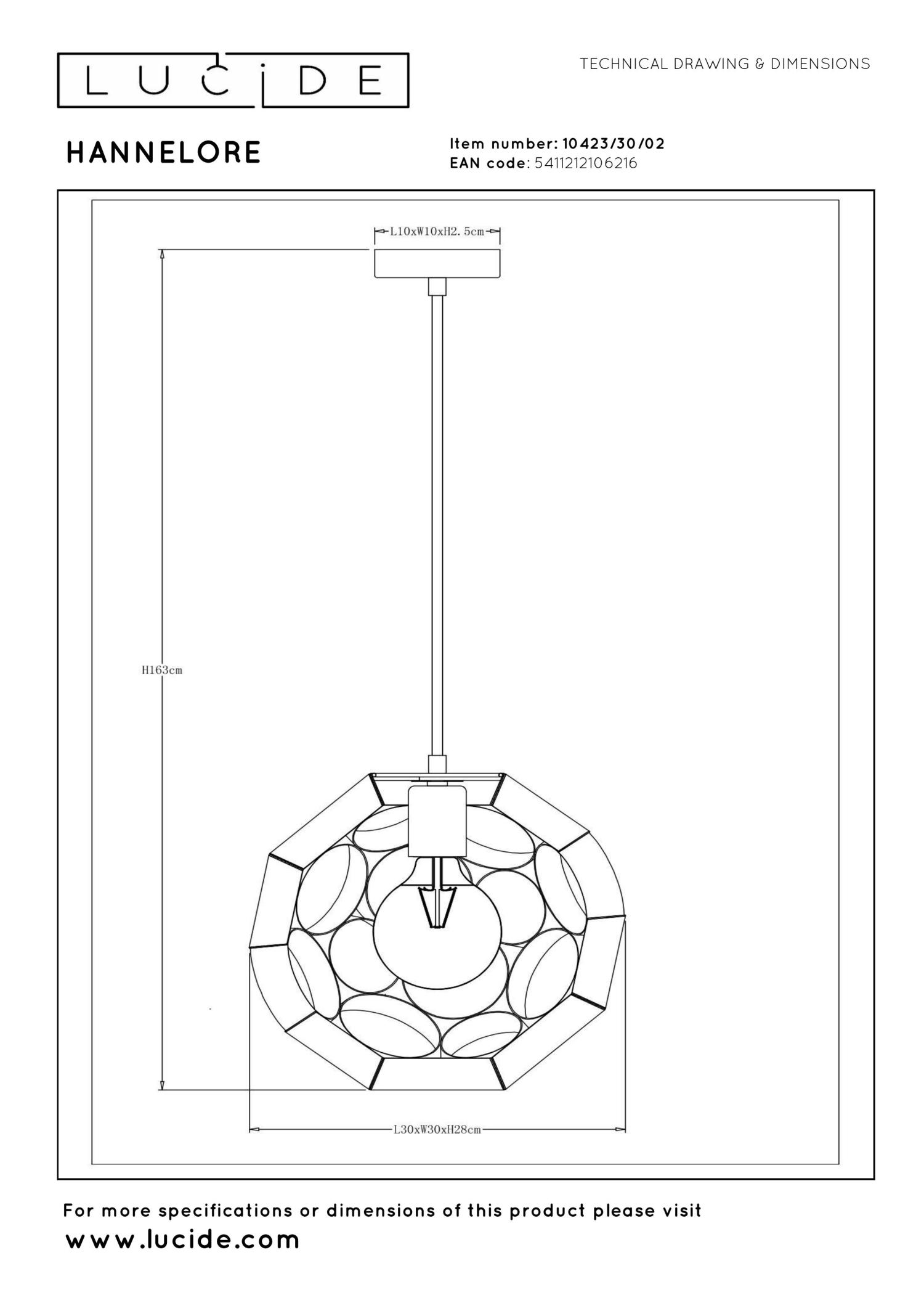 Hannelore Ceiling Lights - Matt Gold