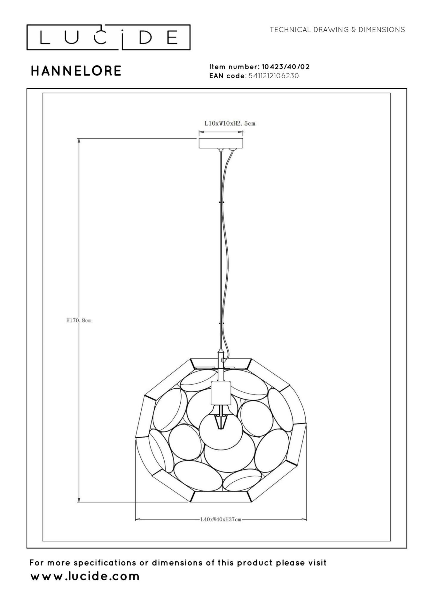Hannelore Ceiling Lights - Matt Gold