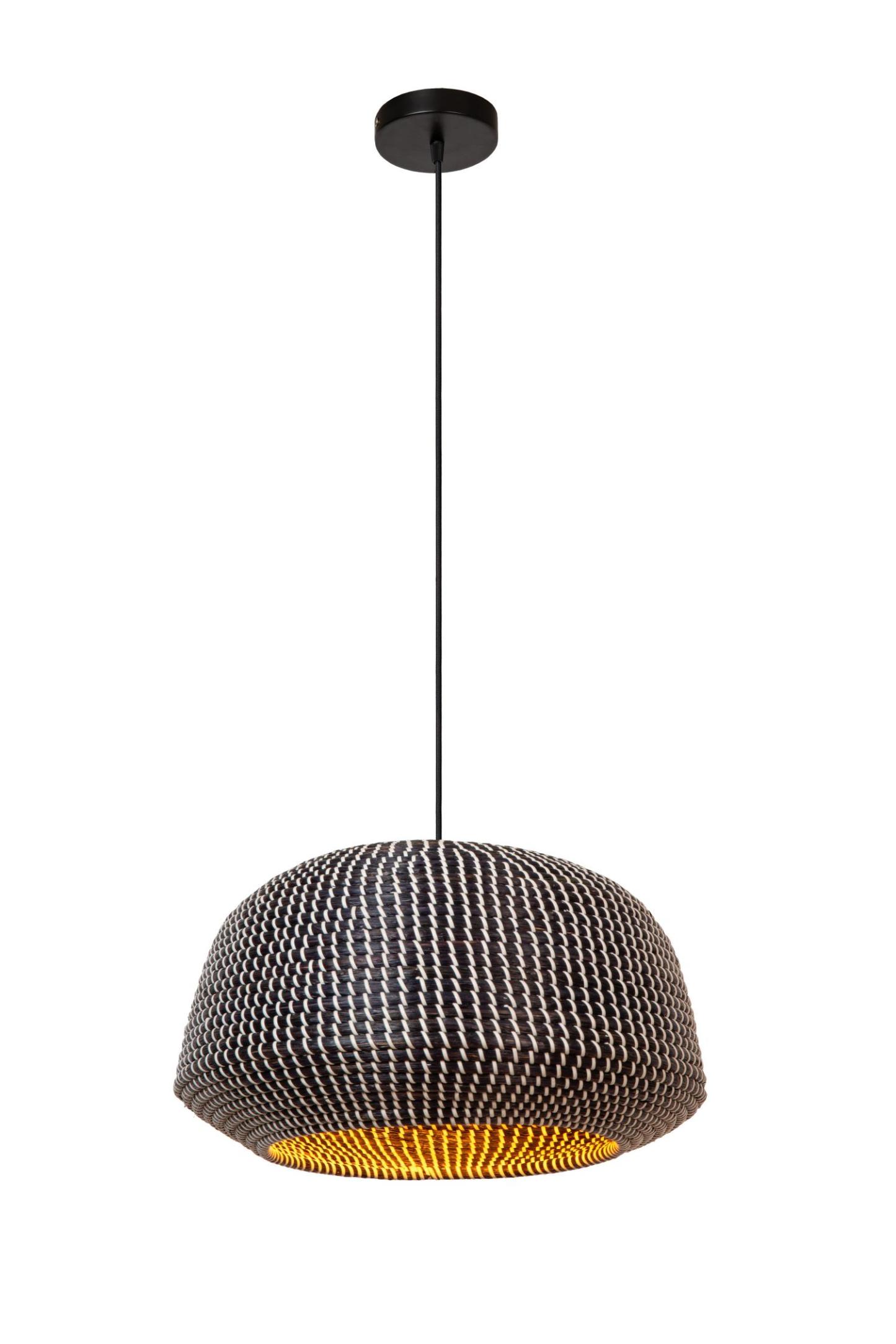 Maduka Ceiling Lights - Matt Black/Black Seagrass