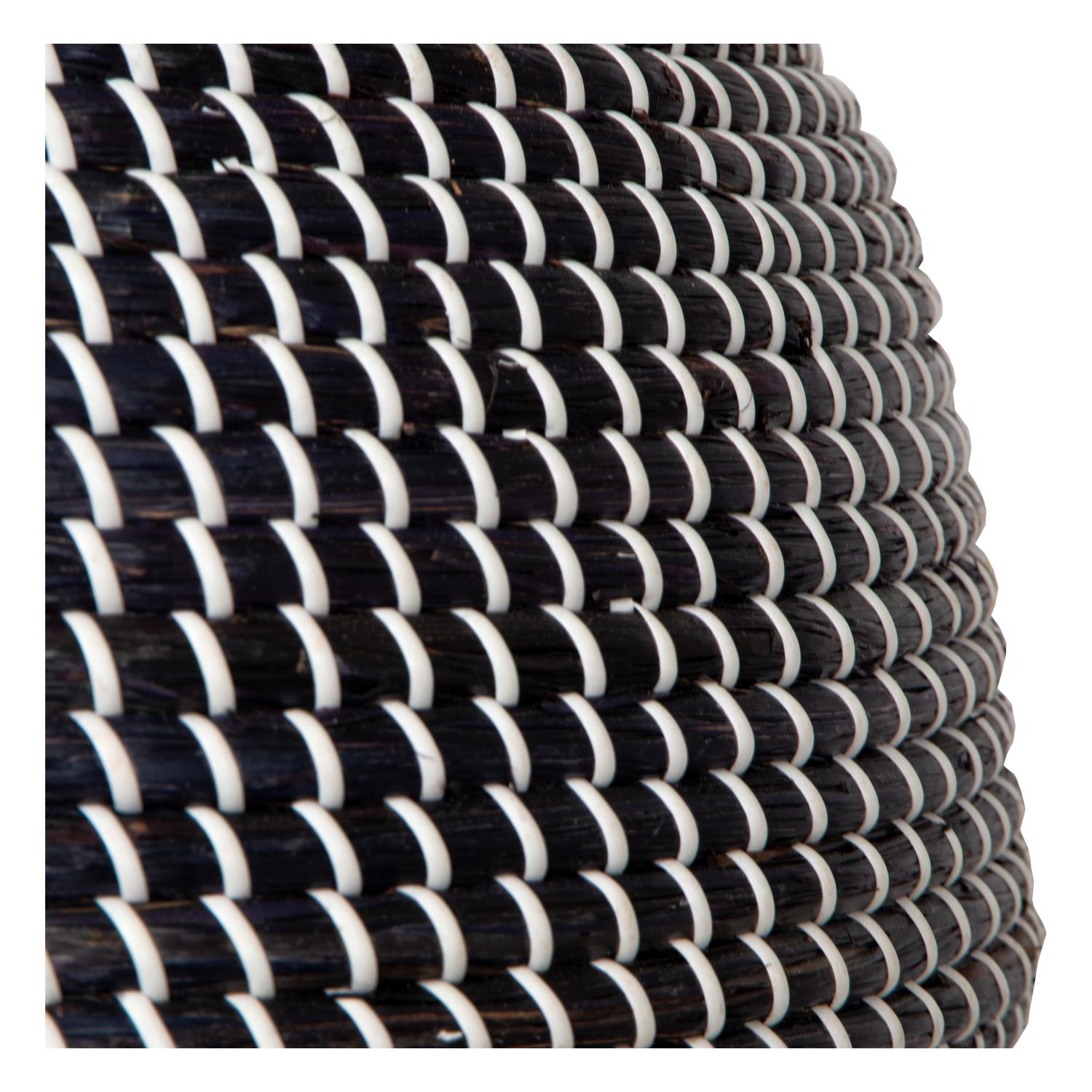 Maduka Ceiling Lights - Matt Black/Black Seagrass