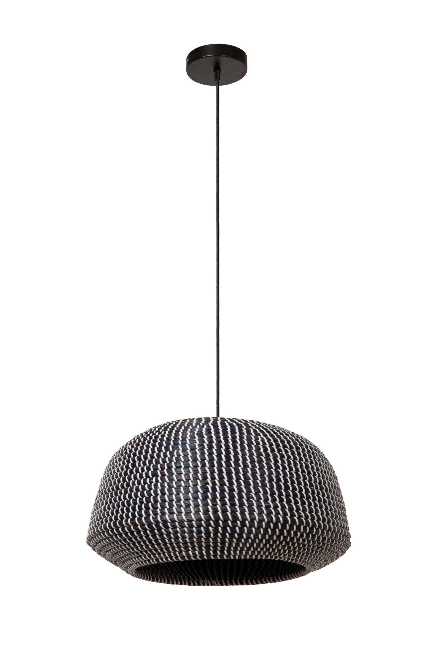 Maduka Ceiling Lights - Matt Black/Black Seagrass
