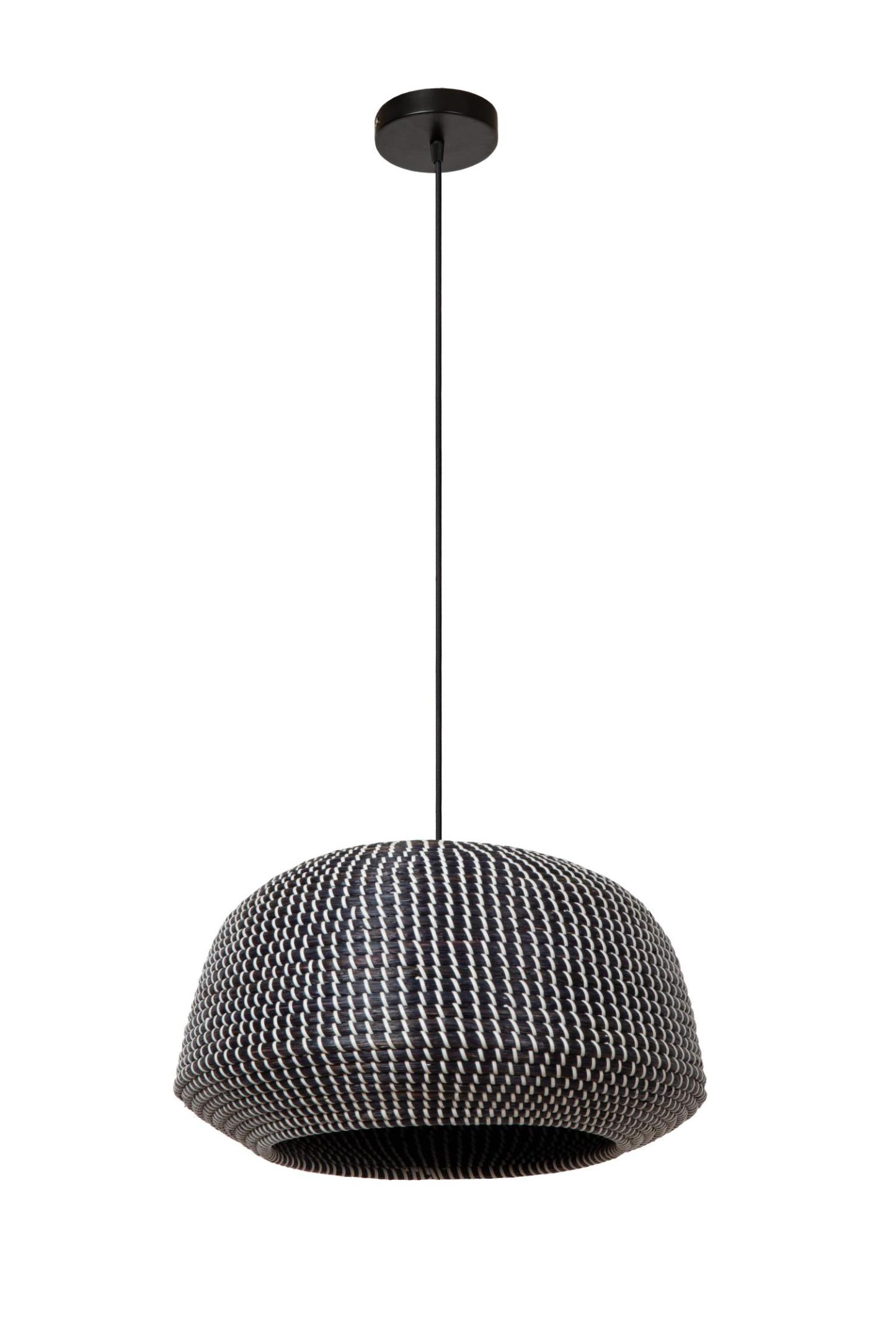 Maduka Ceiling Lights - Matt Black/Black Seagrass