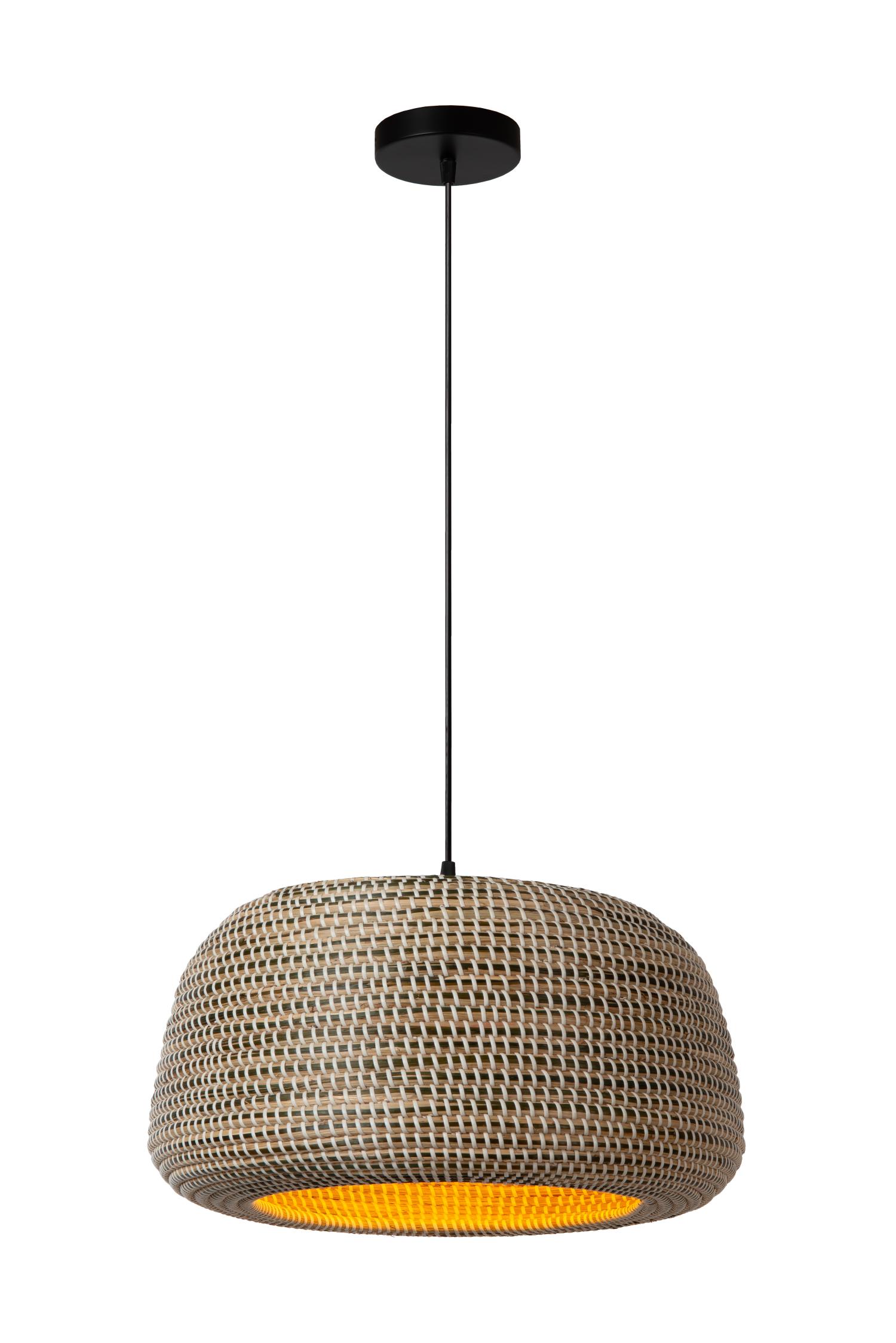 Maduka Ceiling Lights - Matt Black/Black Seagrass