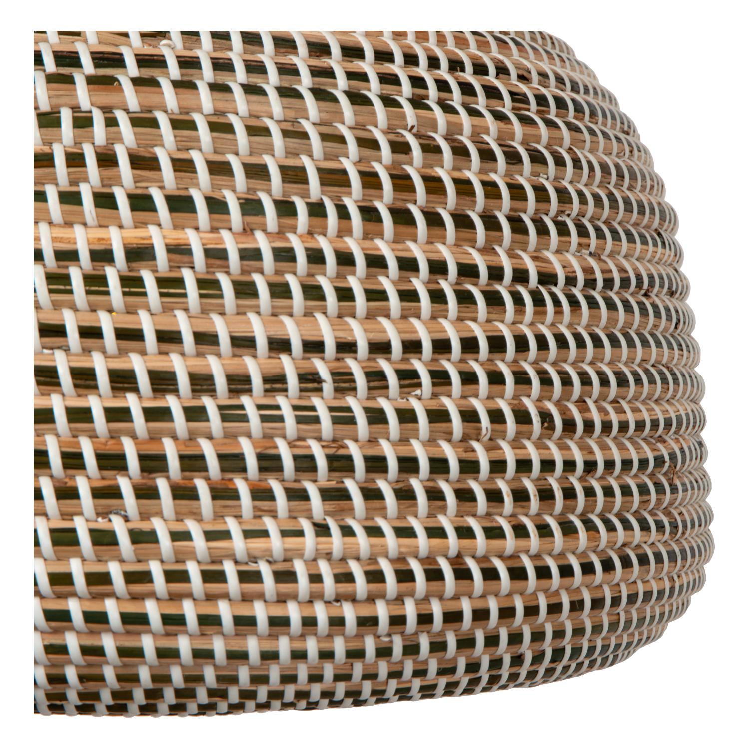 Maduka Ceiling Lights - Matt Black/Black Seagrass