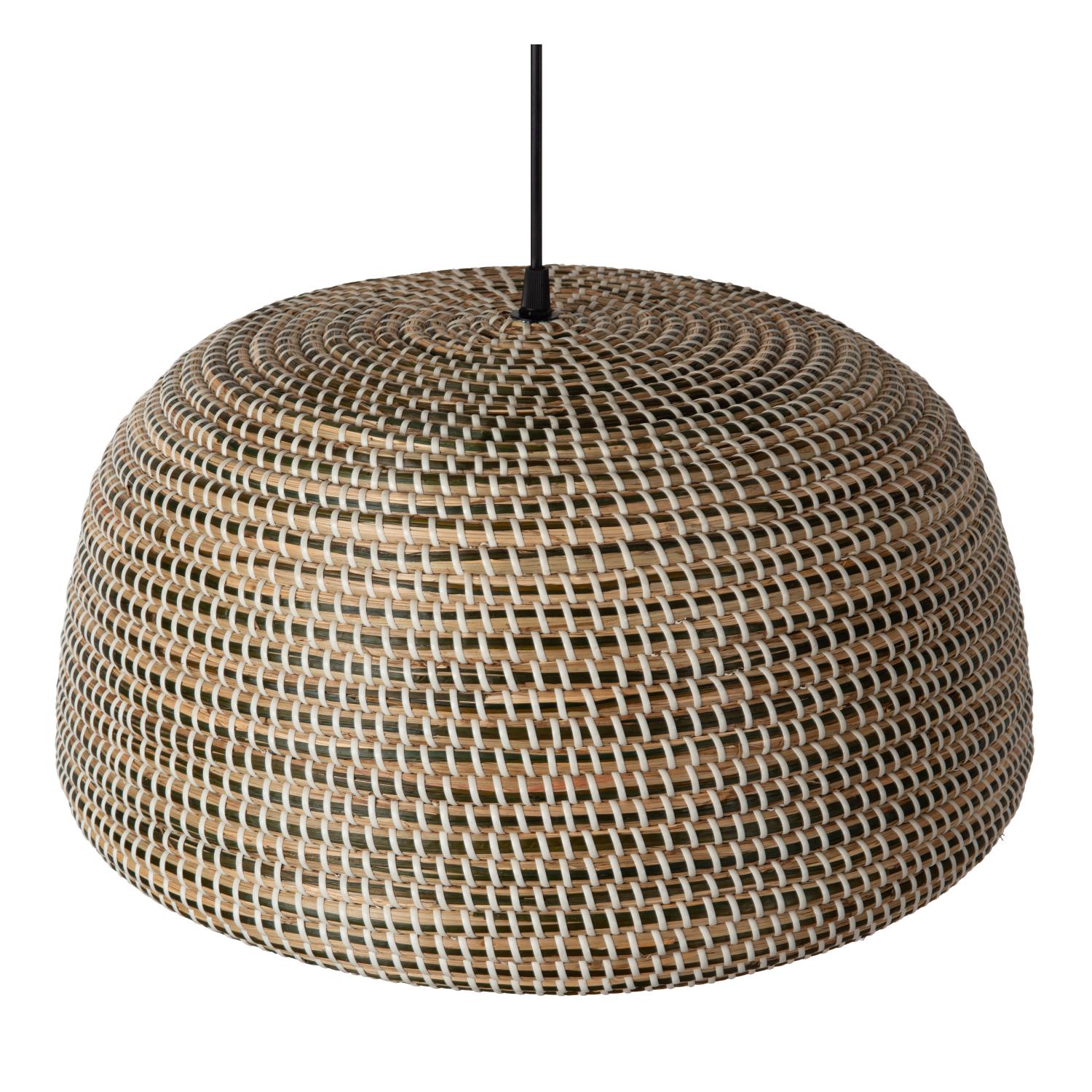 Maduka Ceiling Lights - Matt Black/Black Seagrass
