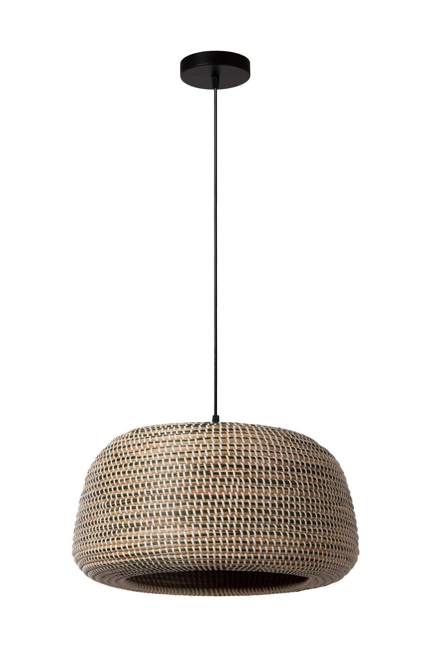 Maduka Ceiling Lights - Matt Black/Black Seagrass