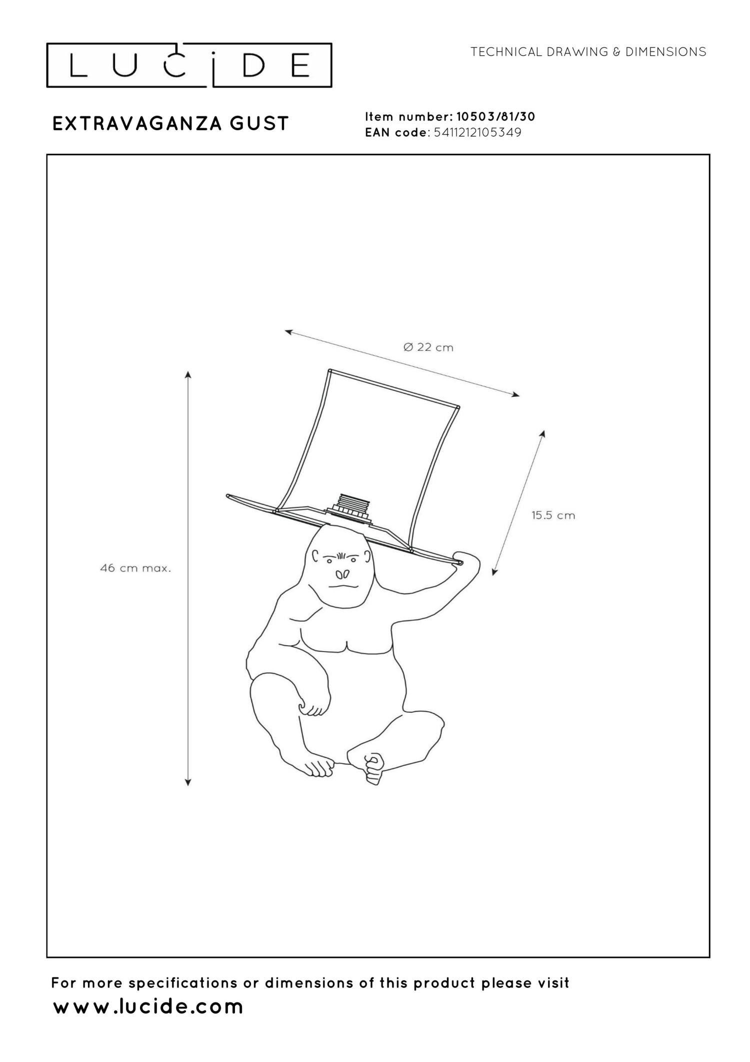 Gust Table Lamp - Patterned Bronze/Matt Black