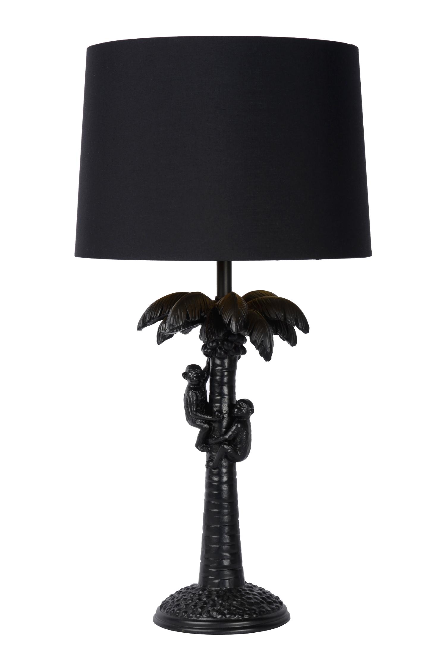 Coconut Table Lamp - Patterned Gold/Matt Black