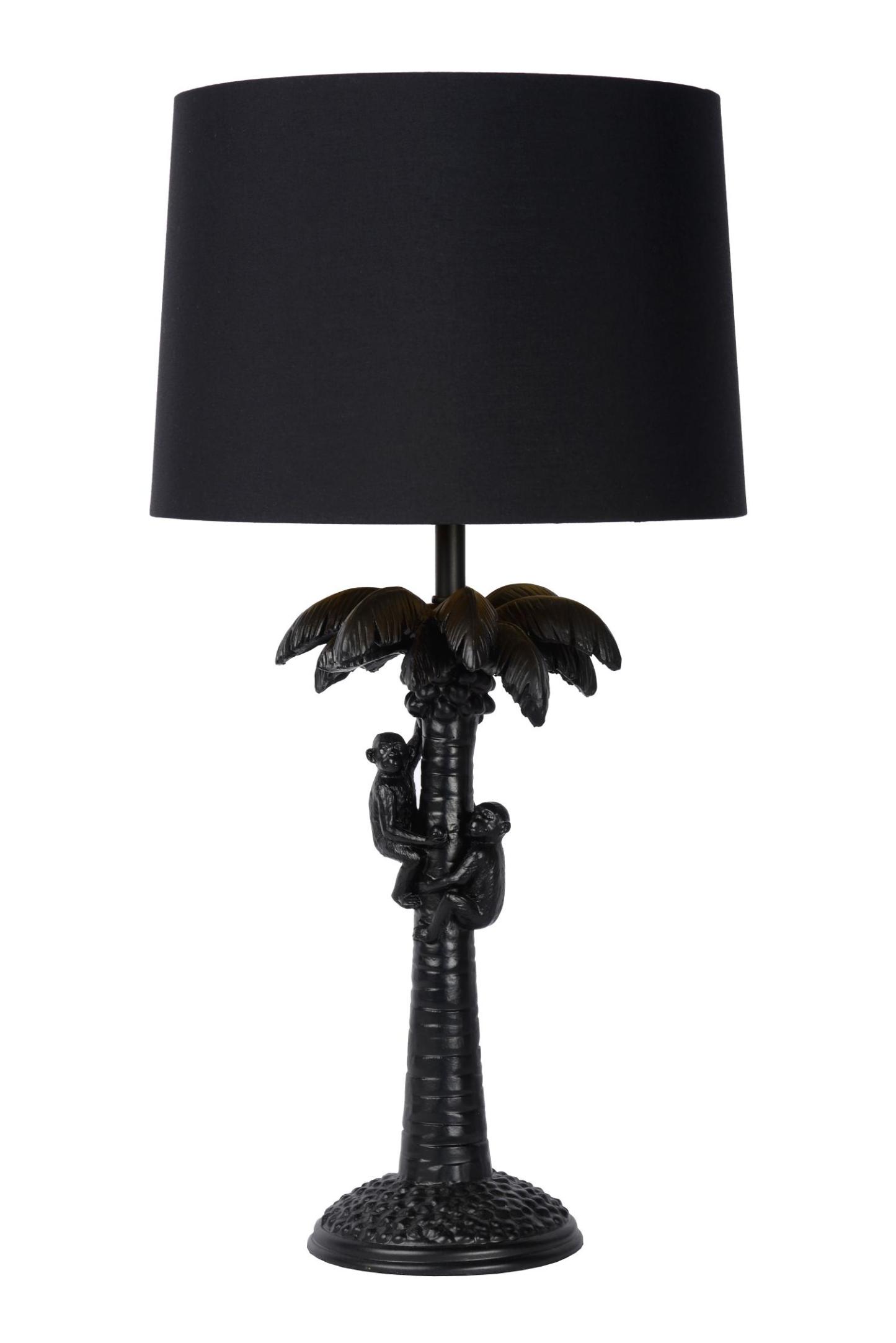 Coconut Table Lamp - Patterned Gold/Matt Black