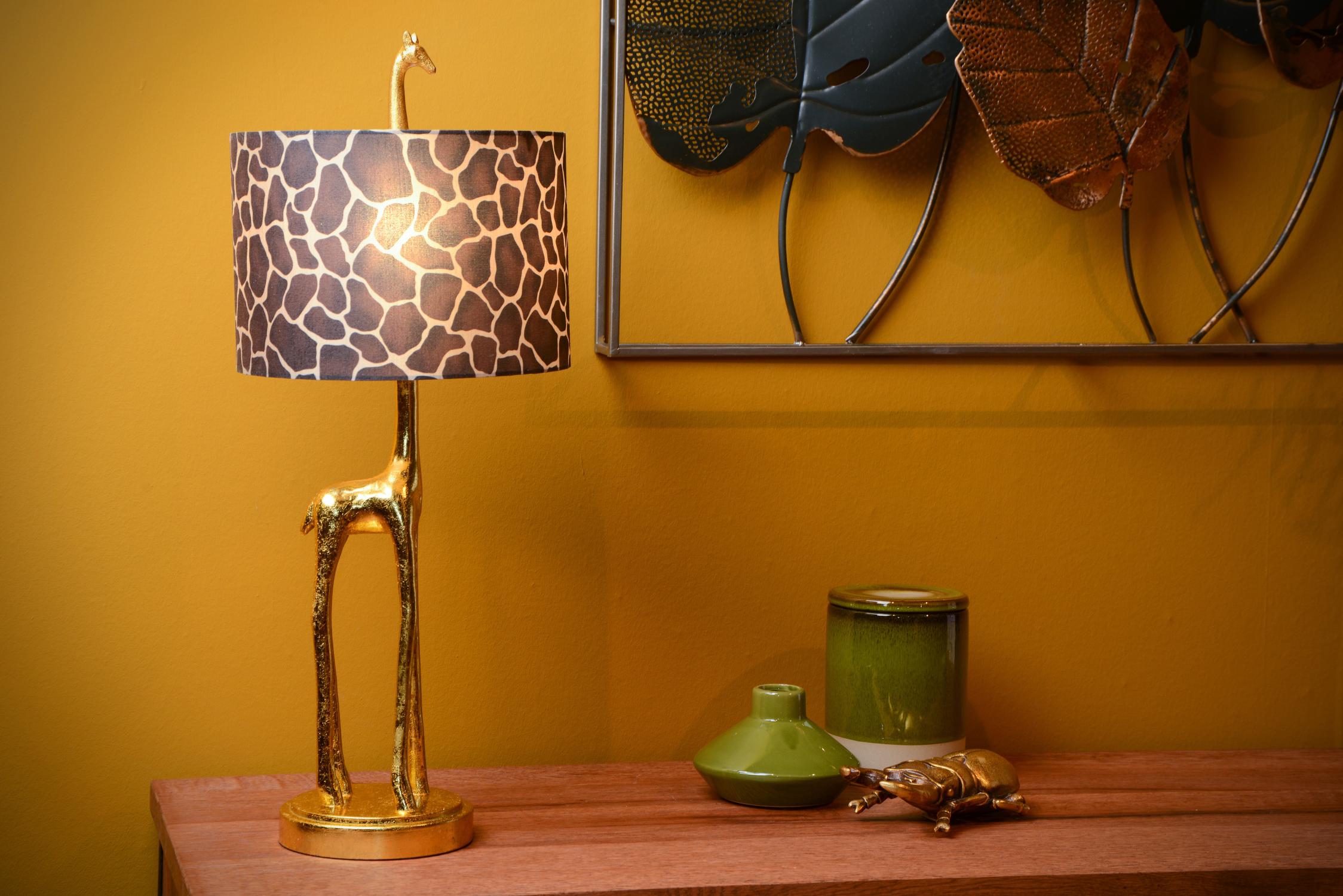 Miss Table Lamp - Polished Gold/Giraffe