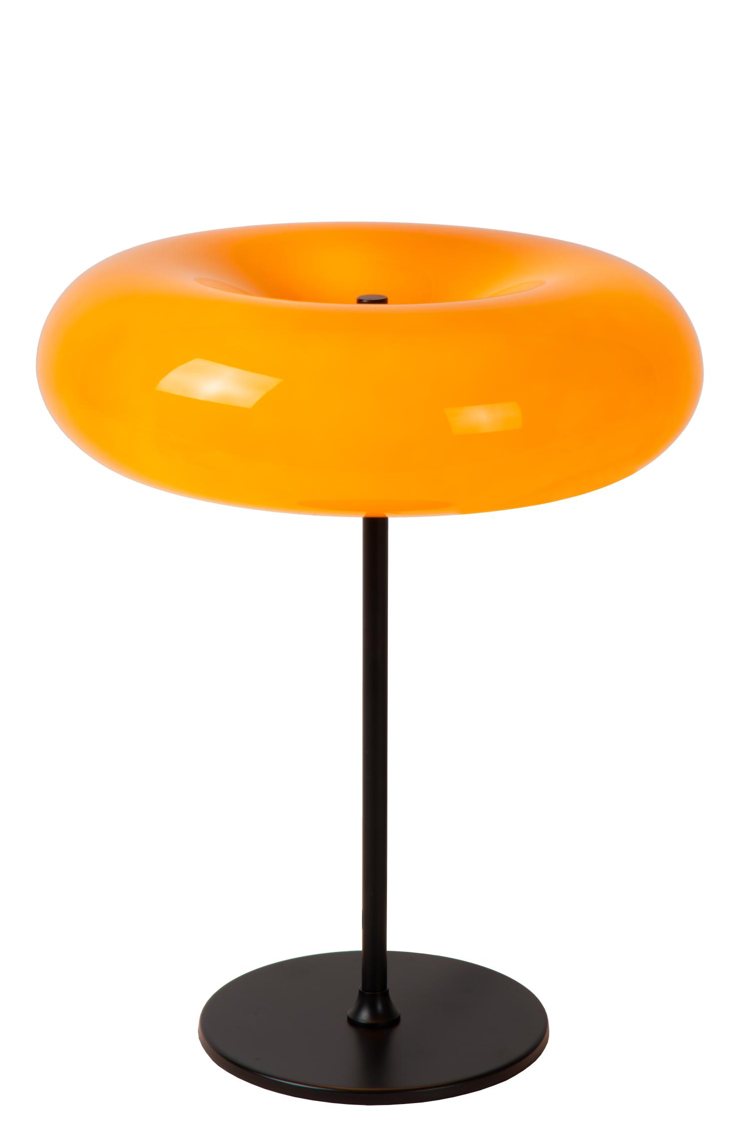 Sentino Table Lamp - Matt Black/Orange