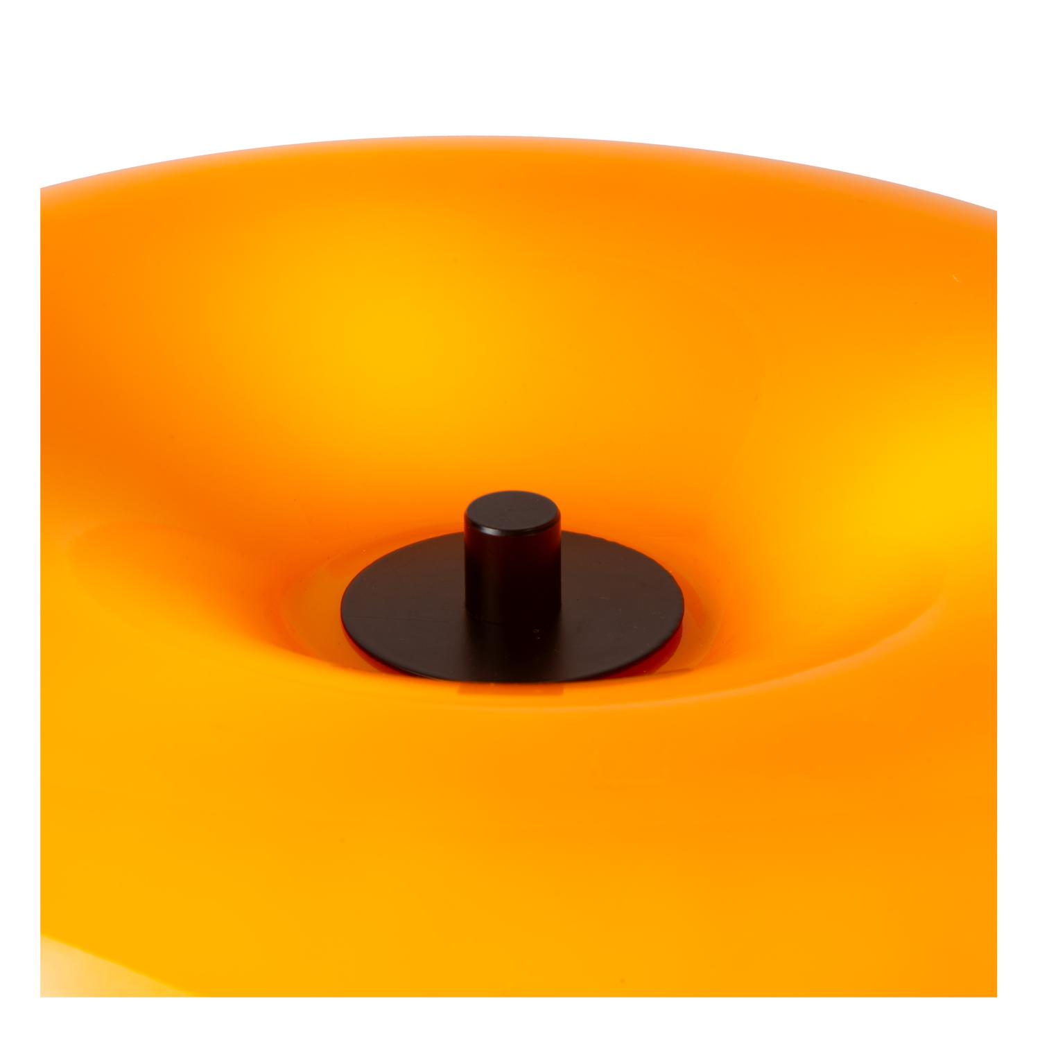 Sentino Table Lamp - Matt Black/Orange