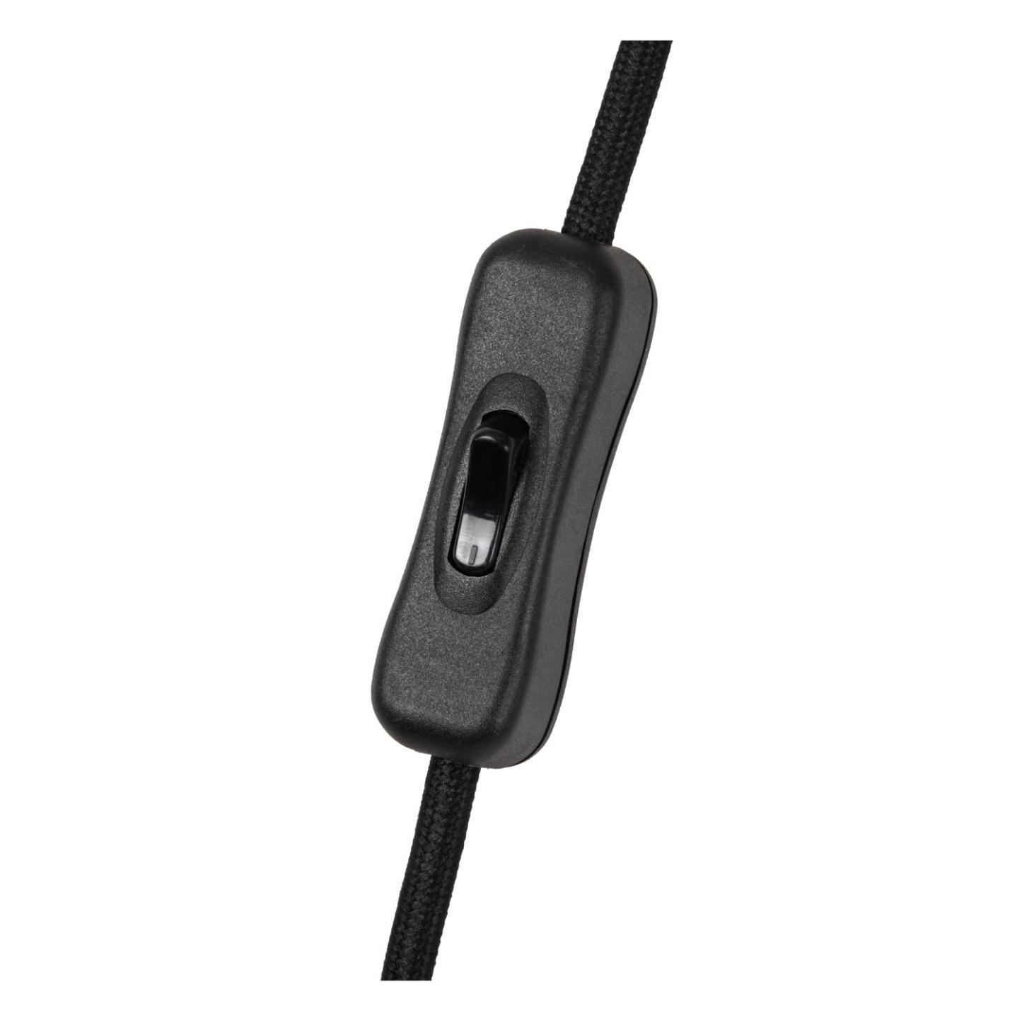 Sentino Table Lamp - Matt Black/Orange