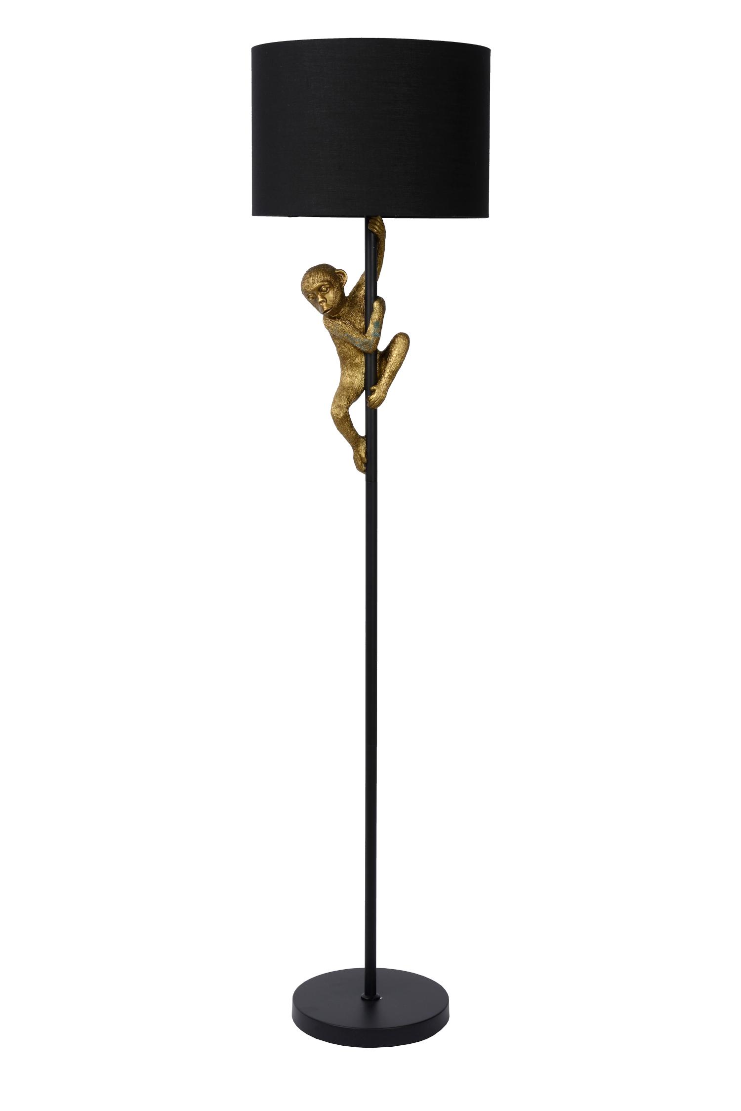Chimp Floor Lamp - Matt Black/Smoked Black