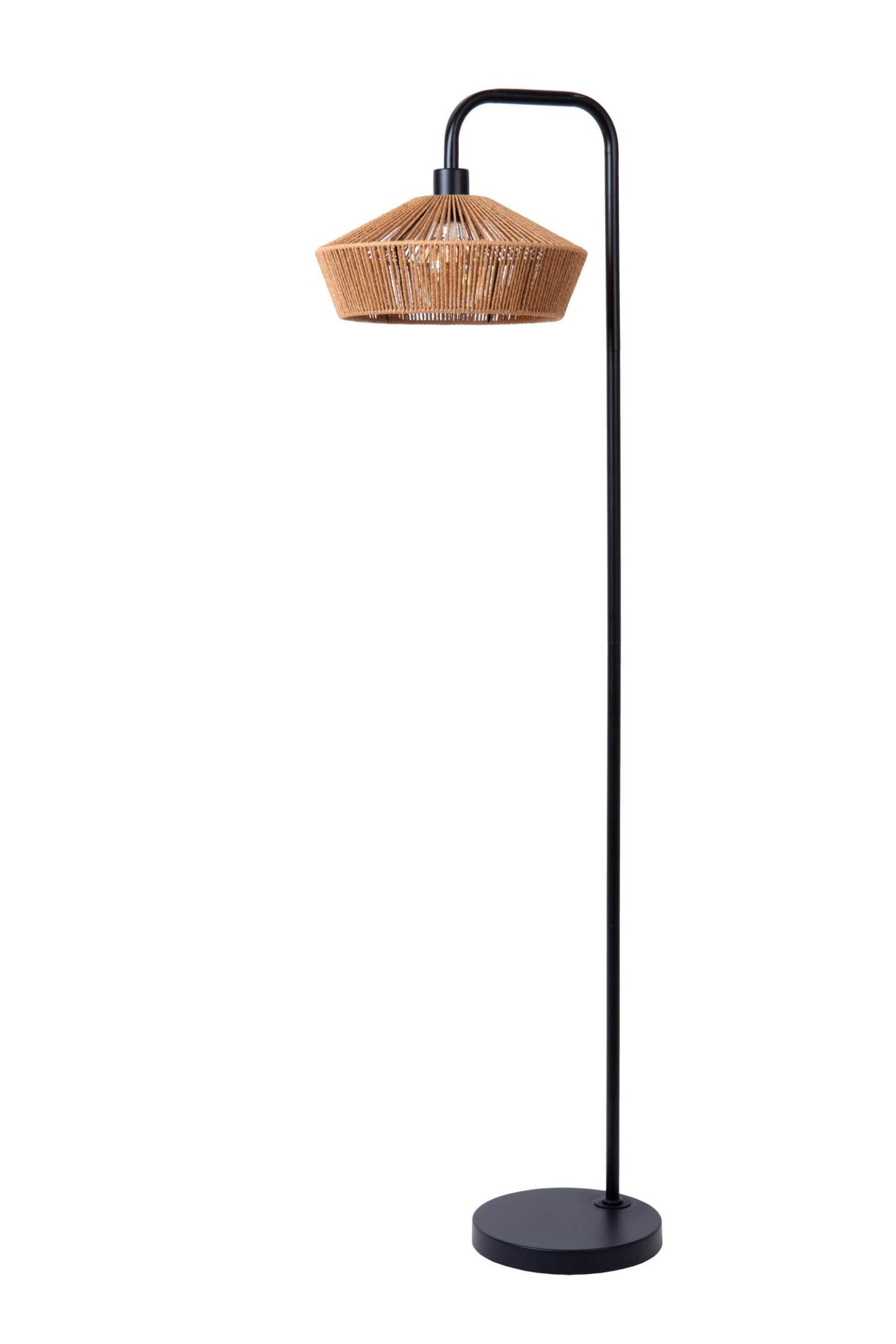 Yunkai Floor Lamp - Matt Black/Natural Paper