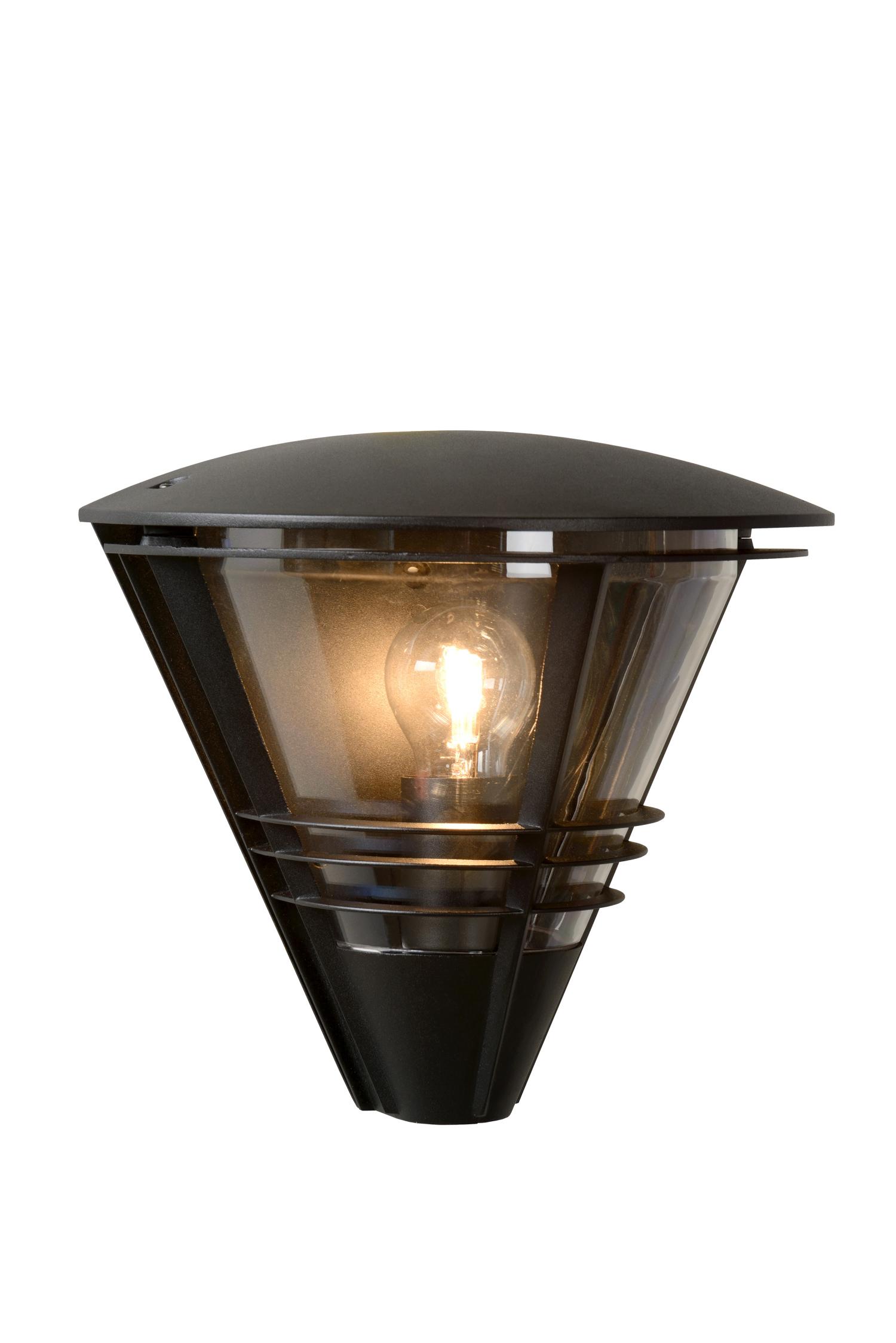 Livia Outdoor Lights - Matt Black/Clear Glass