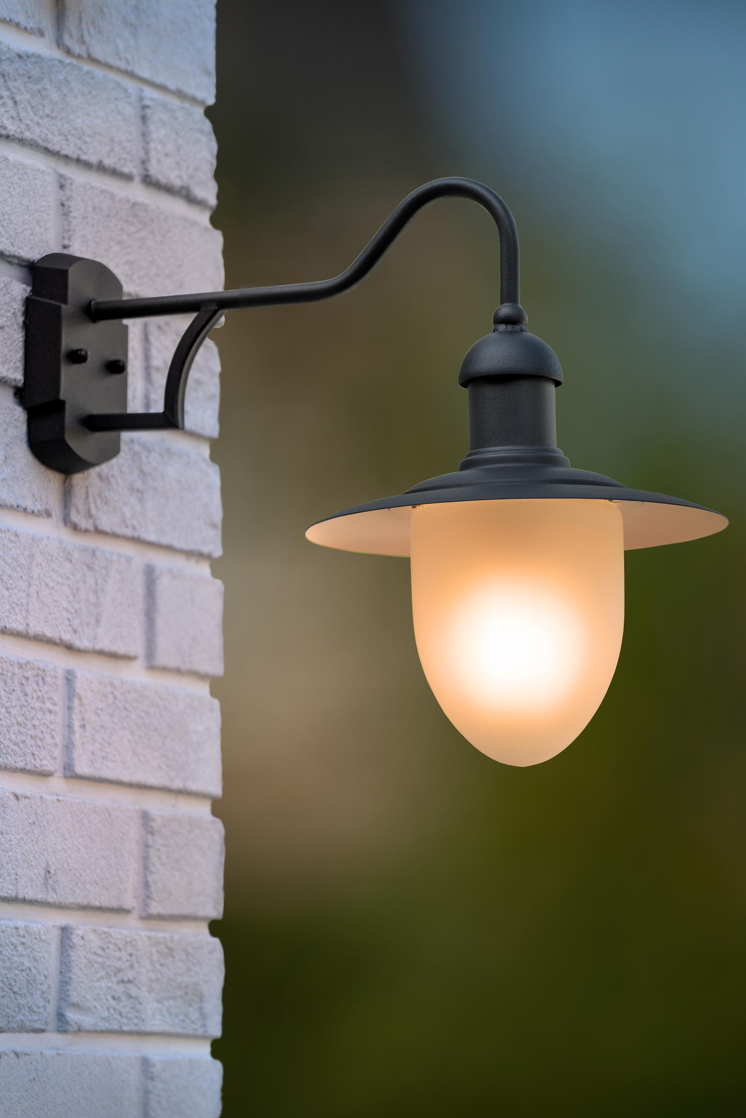 Aruba Outdoor Lights - Matt Black/Opal