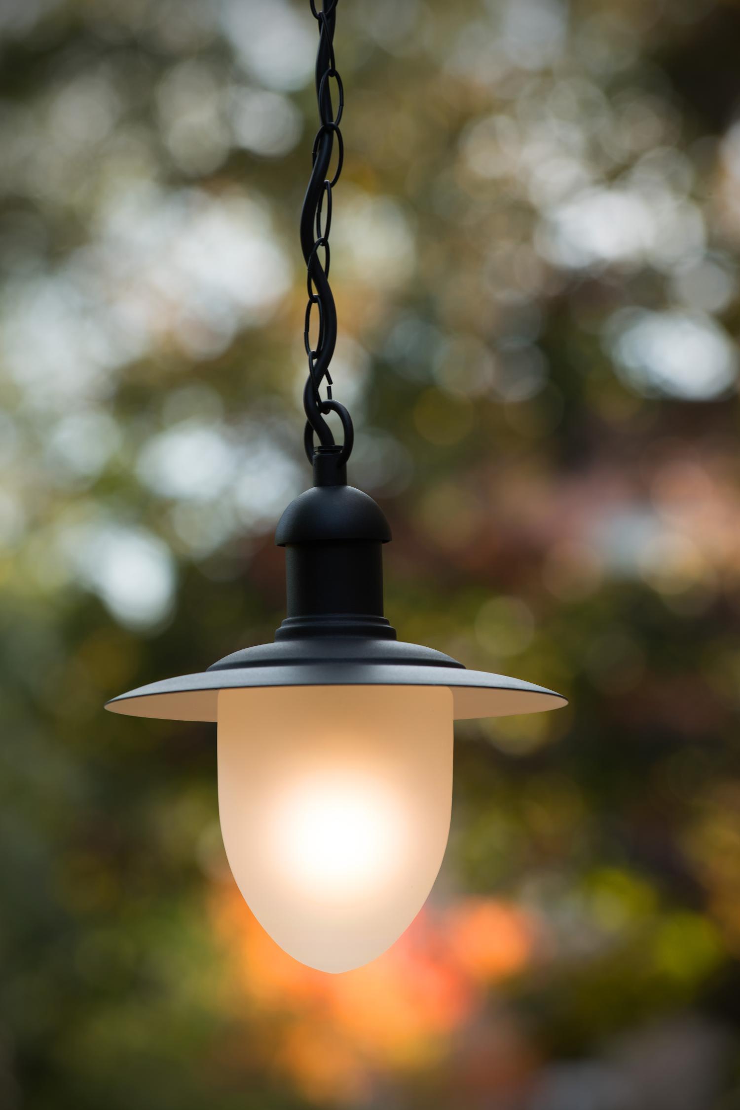 Aruba Outdoor Lights - Matt Black/Opal