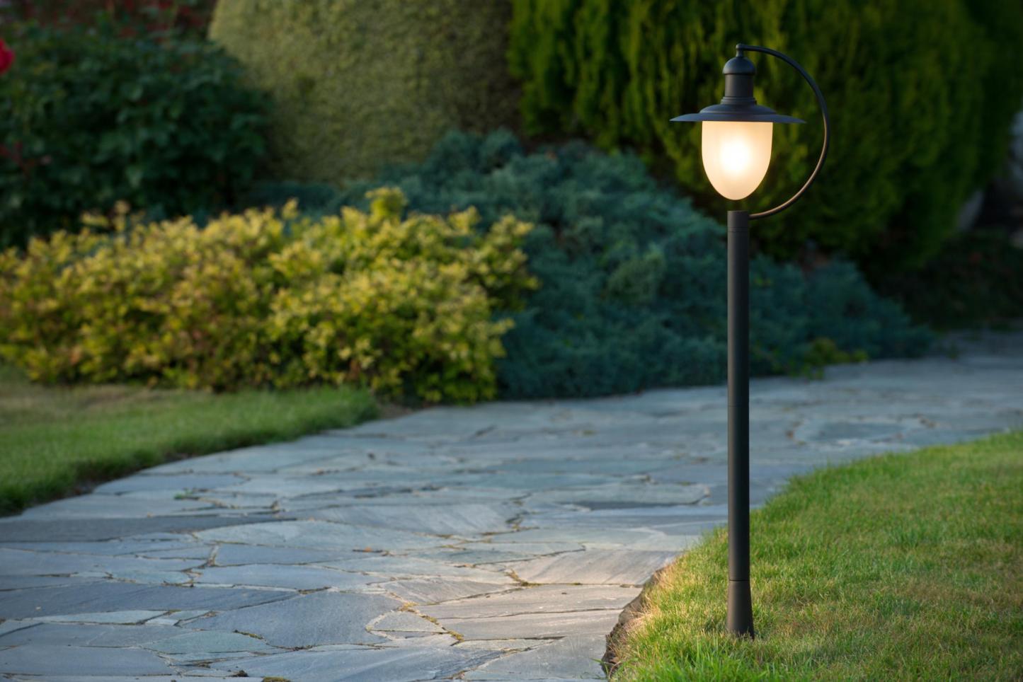 Aruba Outdoor Lights - Matt Black/Opal