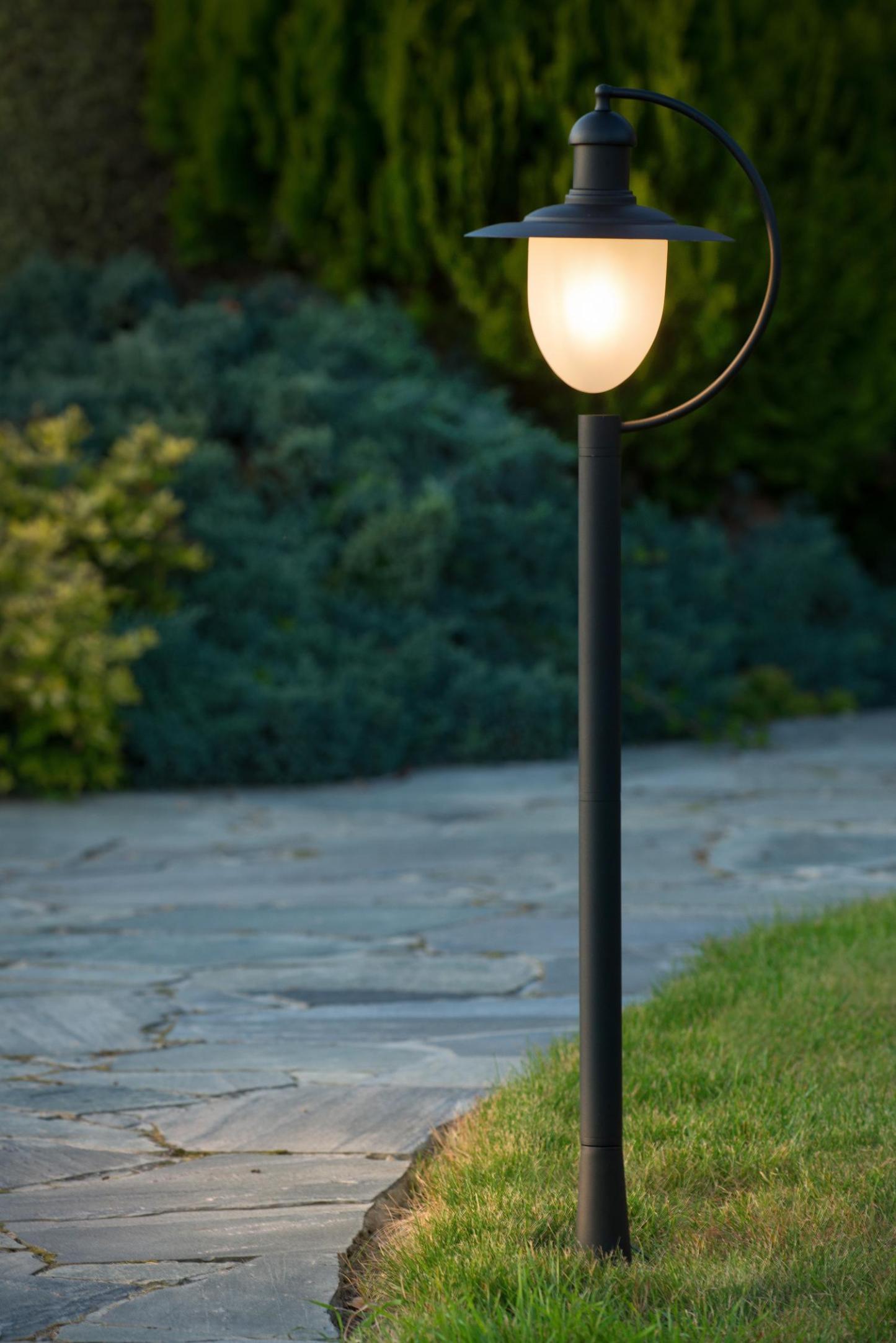 Aruba Outdoor Lights - Matt Black/Opal