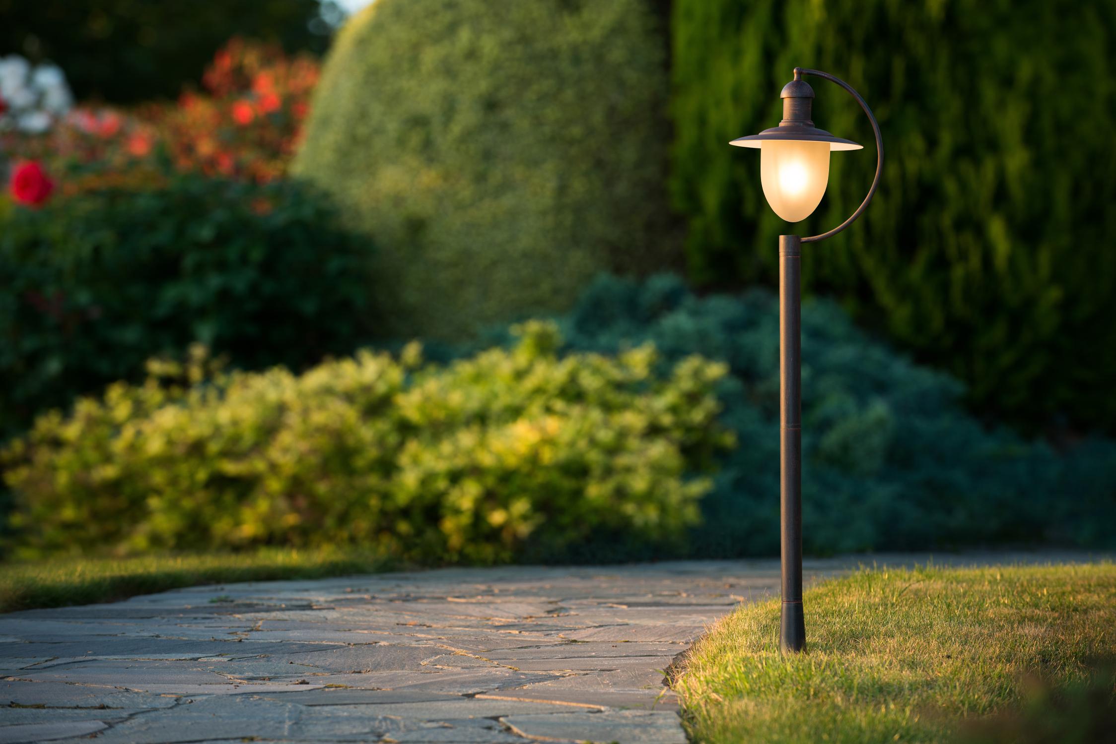 Aruba Outdoor Lights - Matt Black/Opal