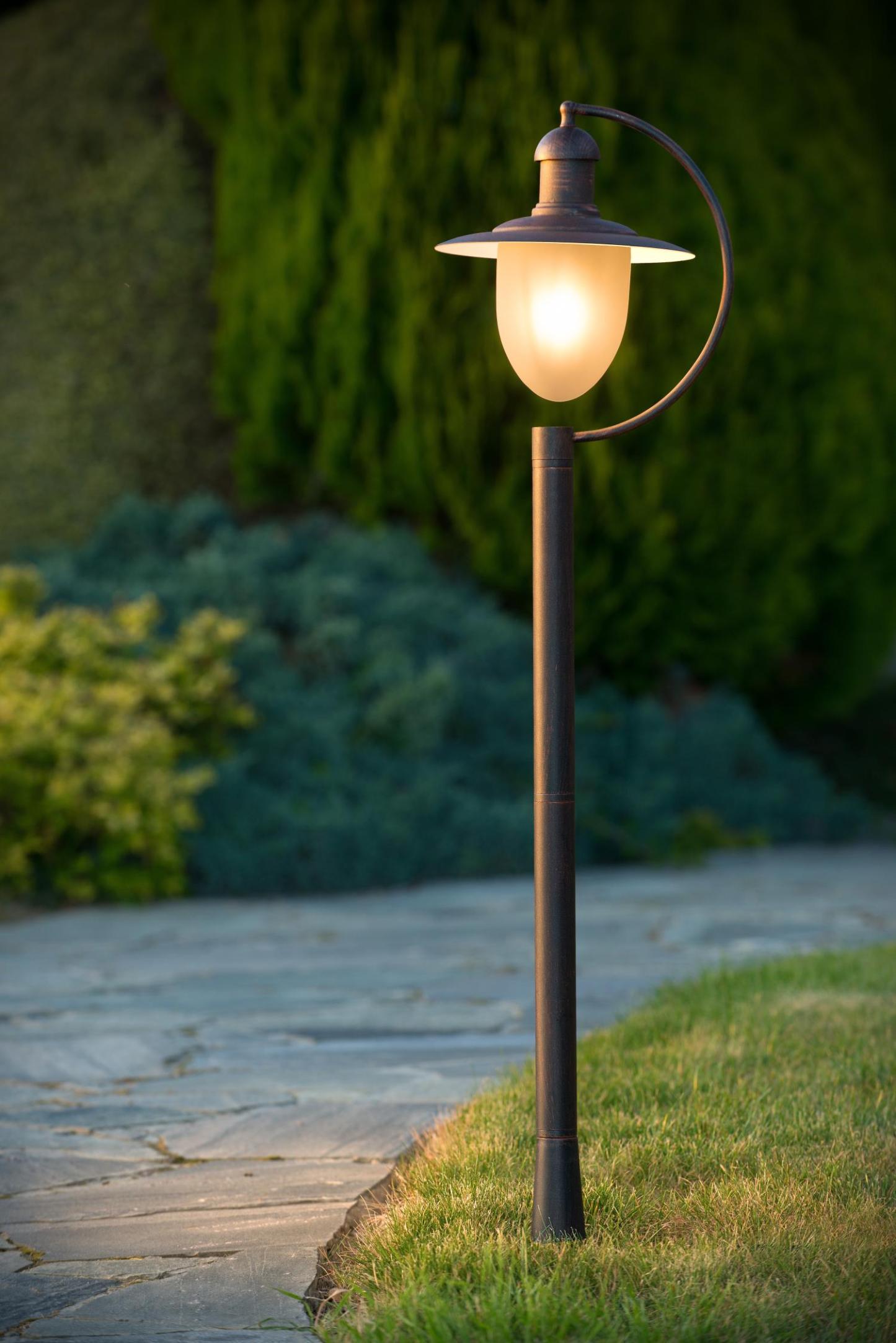 Aruba Outdoor Lights - Matt Black/Opal