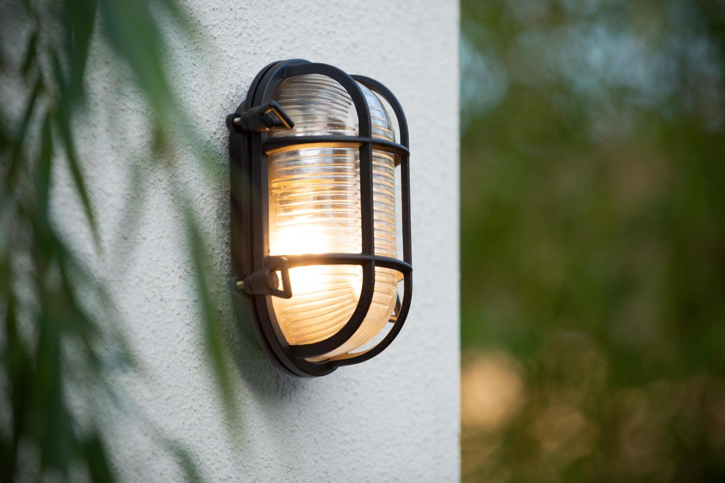 Dudley Outdoor Lights - Brushed Brass/Bevelled Glass