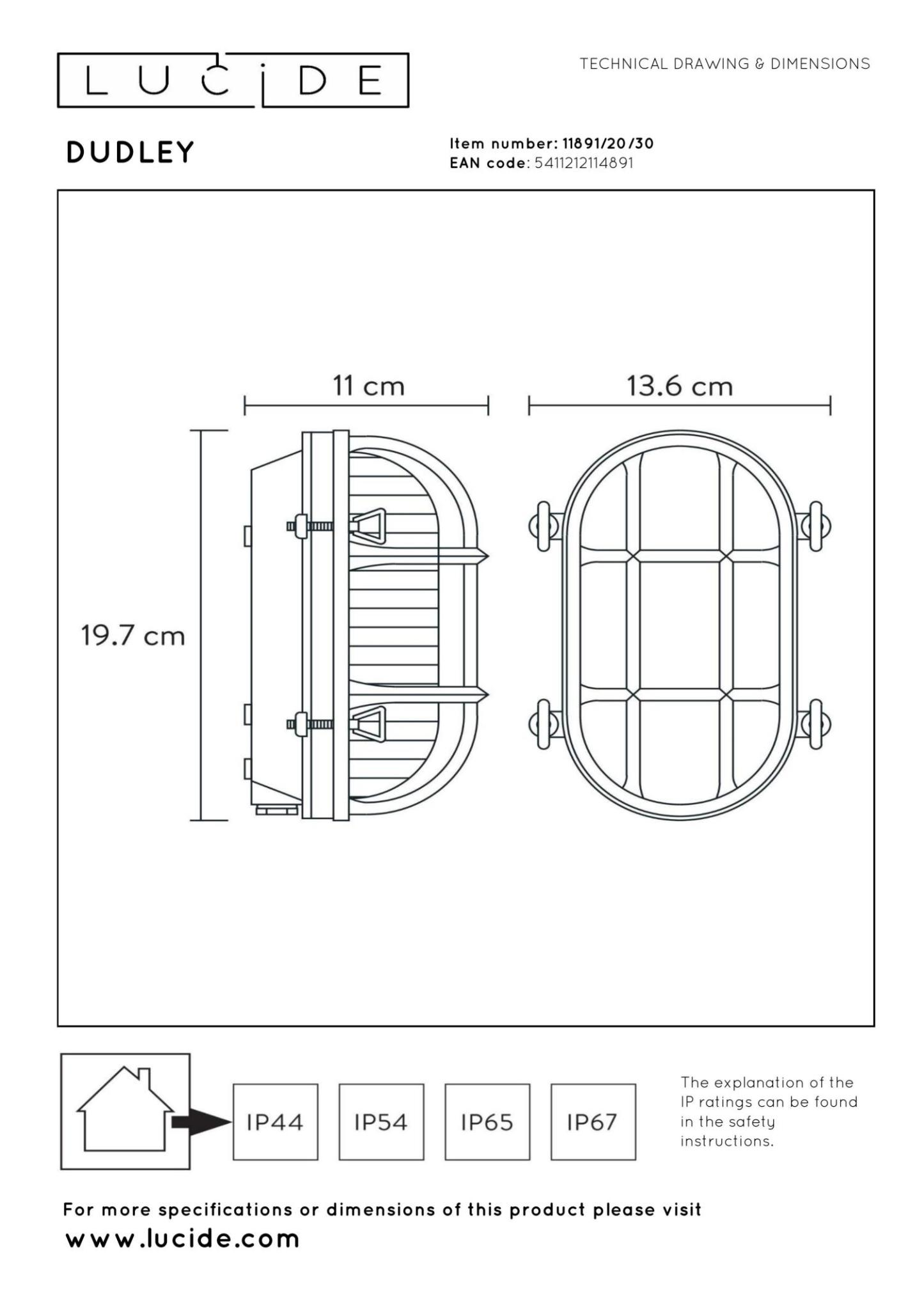 Dudley Outdoor Lights - Brushed Brass/Bevelled Glass