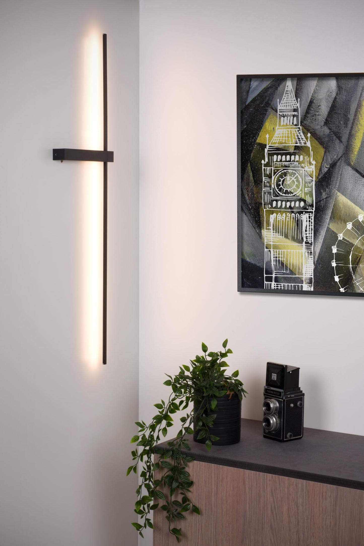 Segin Wall Lights - Matt Black/Opal