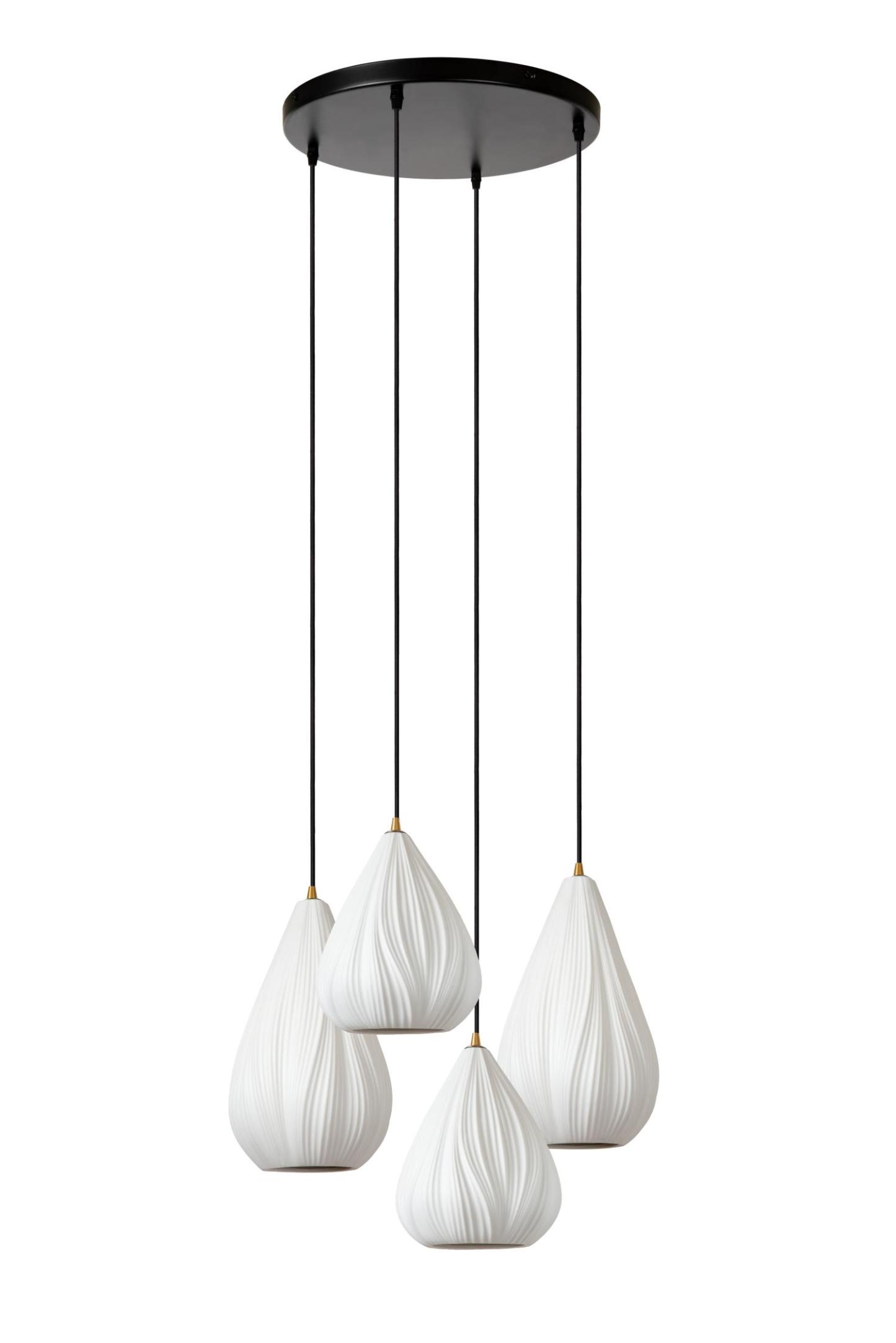 Cinzia Ceiling Lights - Matt Black/White