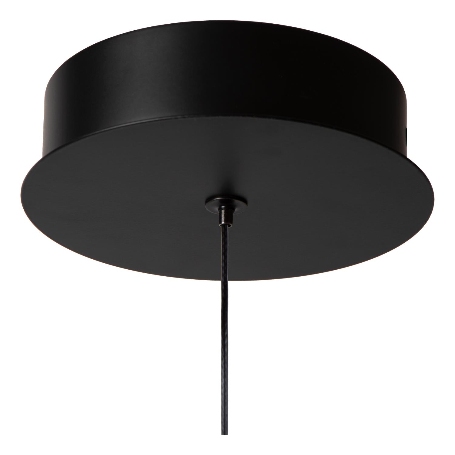 Gisela Ceiling Lights - Matt Black/Clear Glass