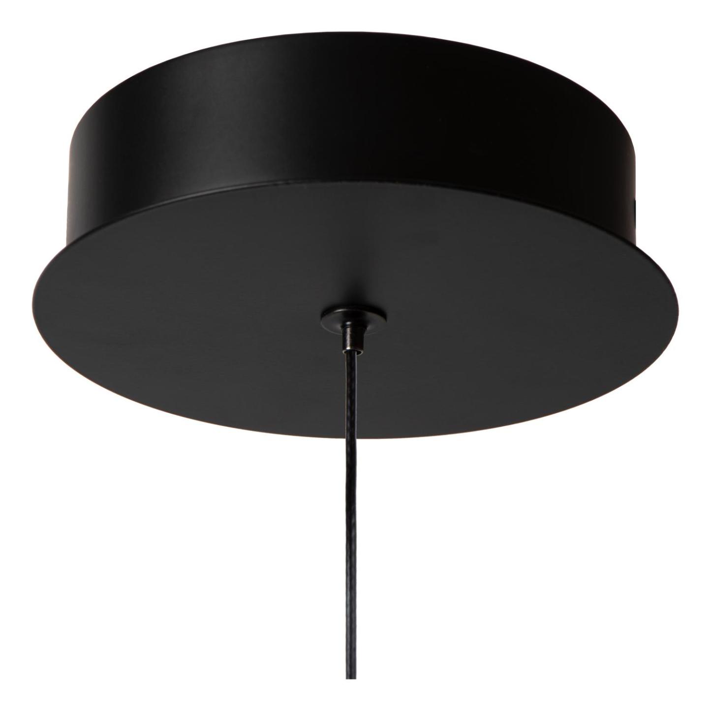 Gisela Ceiling Lights - Matt Black/Clear Glass