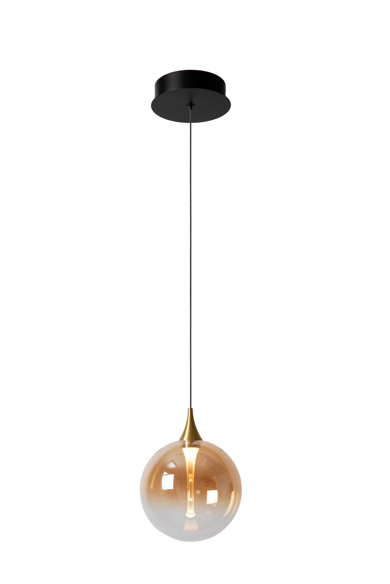 Gisela Ceiling Lights - Matt Black/Clear Glass