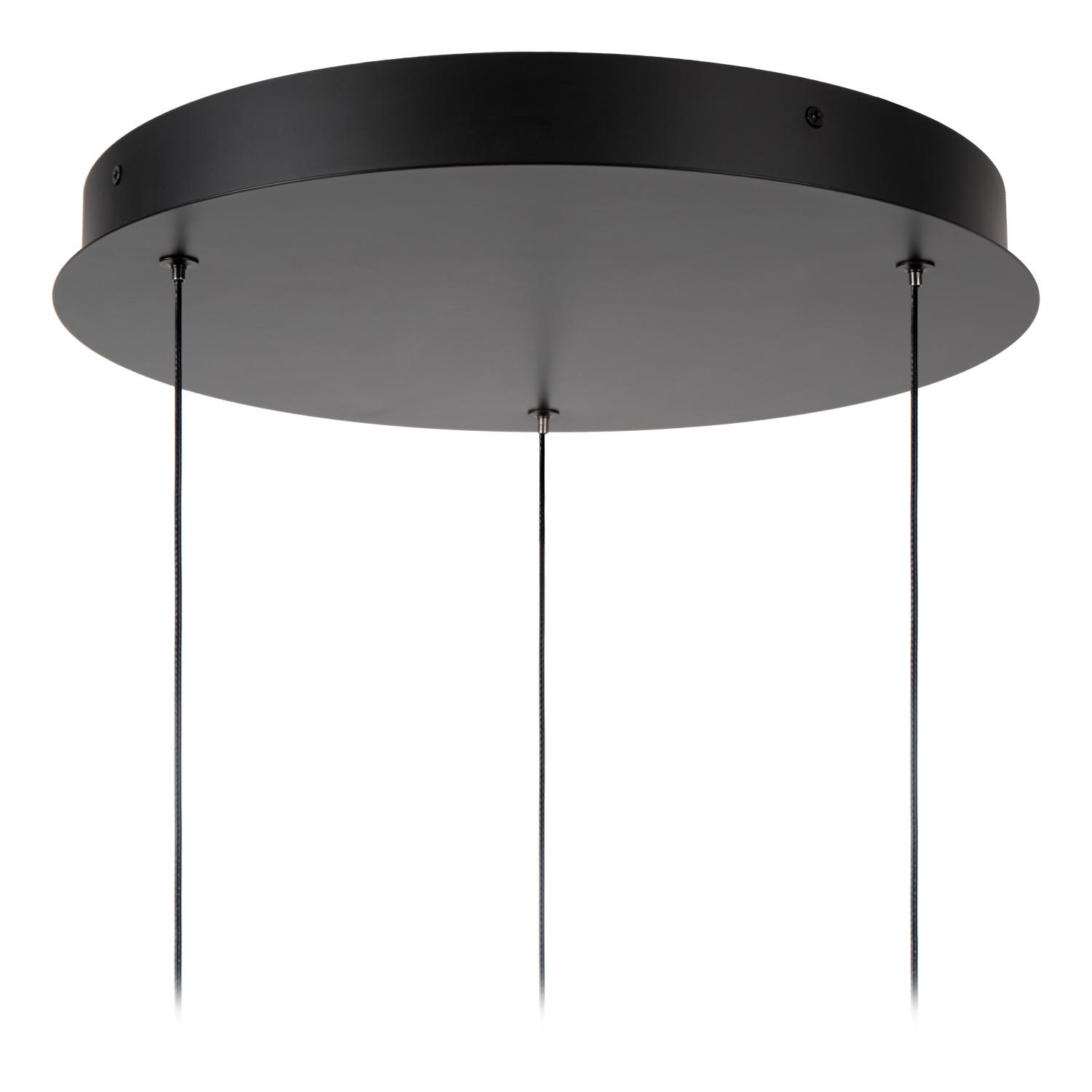 Gisela Ceiling Lights - Matt Black/Clear Glass
