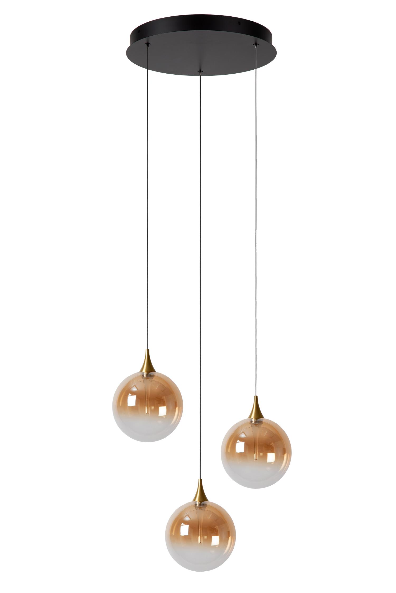 Gisela Ceiling Lights - Matt Black/Clear Glass