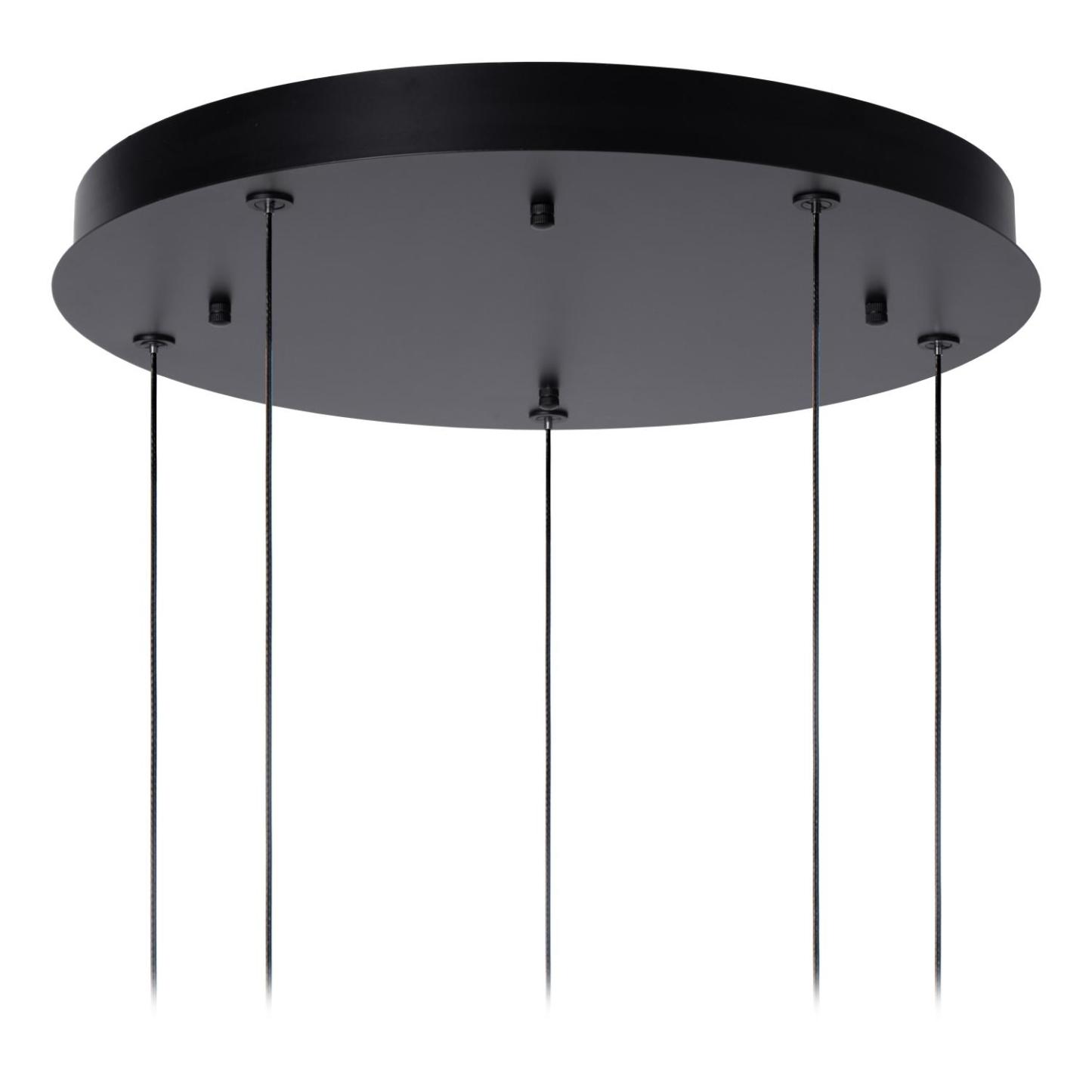 Gisela Ceiling Lights - Matt Black/Clear Glass