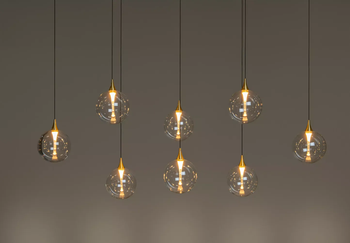 Gisela Ceiling Multi Pendant Light - Linear 8 Drop