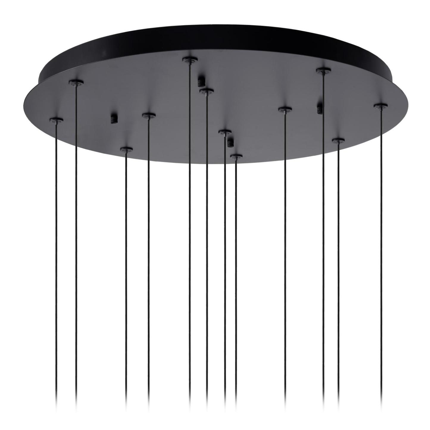 Gisela Ceiling Lights - Matt Black/Clear Glass