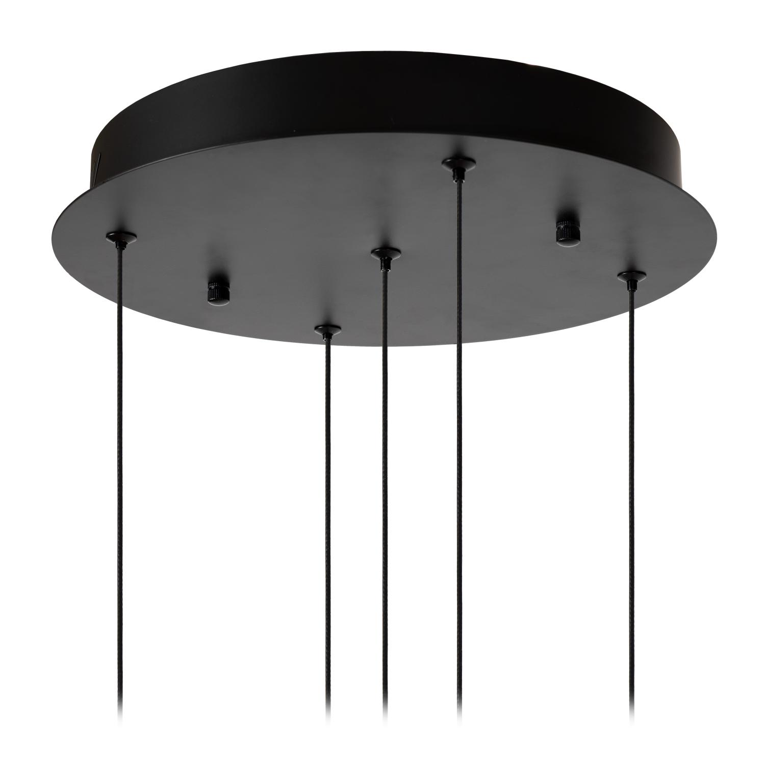 Sentubal Ceiling Lights - Matt Black/Bubbled Glass