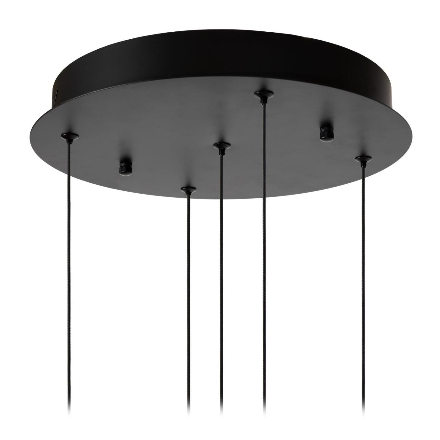 Sentubal Ceiling Lights - Matt Black/Bubbled Glass