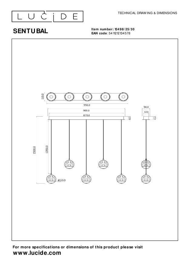 Sentubal Ceiling Lights - Matt Black/Bubbled Glass