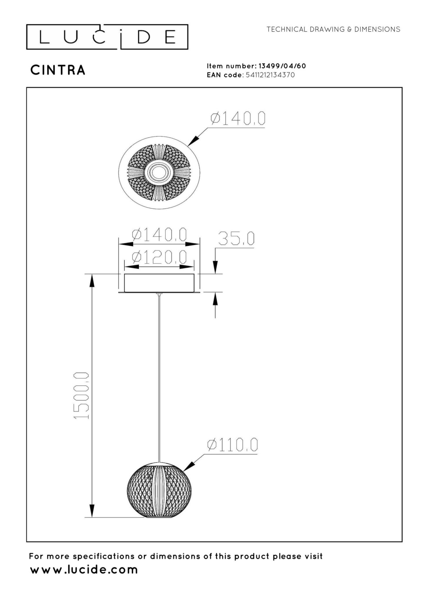 Cintra Ceiling Lights - Polished Gold/Frosted Glass