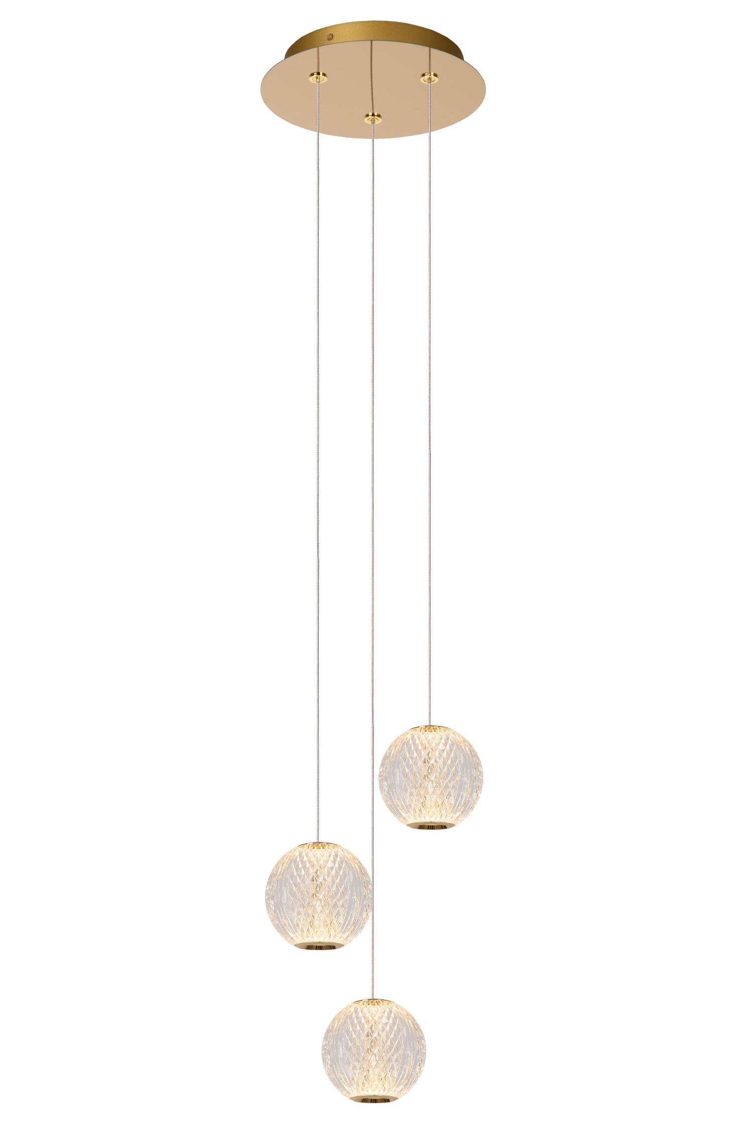 Cintra Ceiling Lights - Polished Gold/Frosted Glass