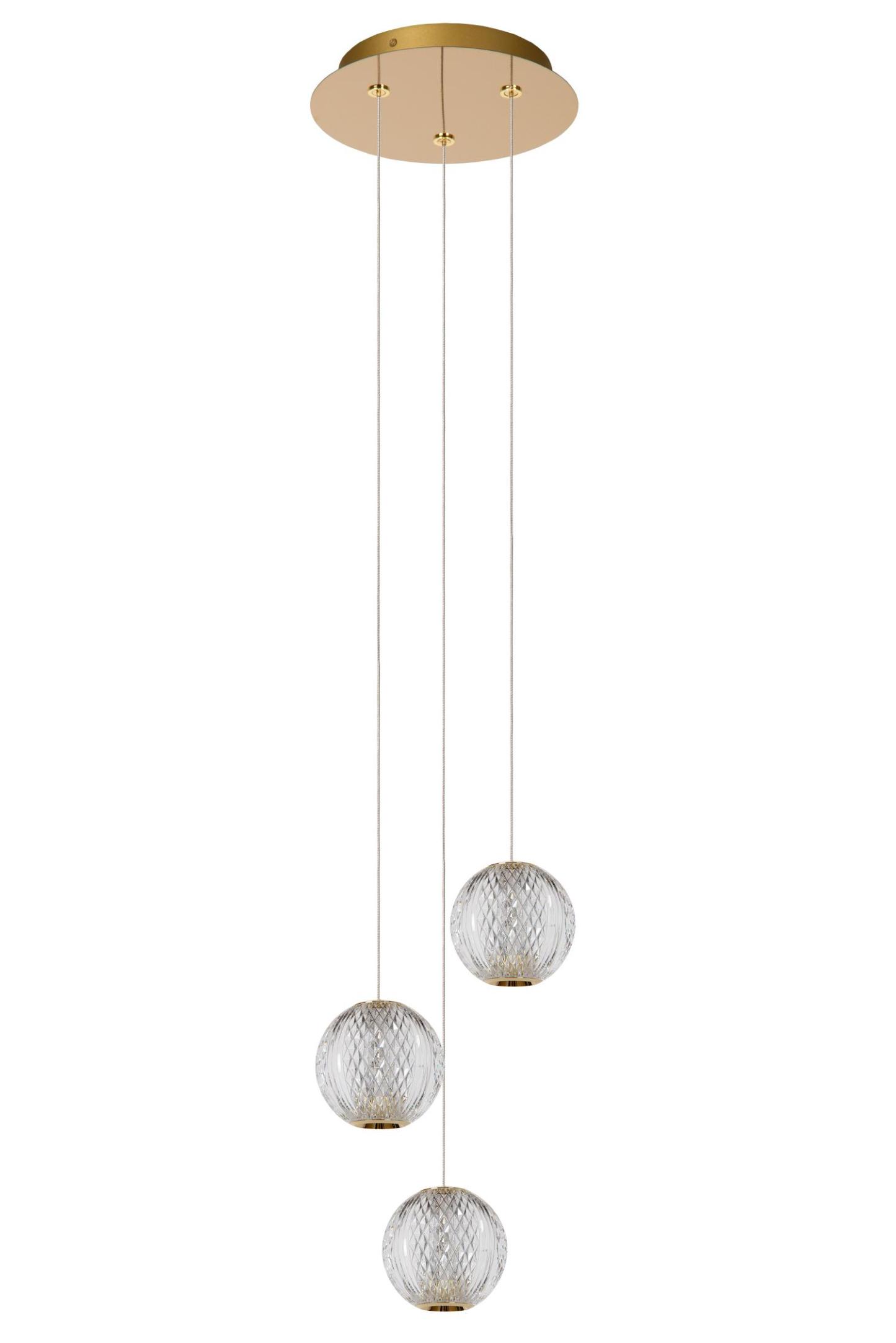 Cintra Ceiling Lights - Polished Gold/Frosted Glass
