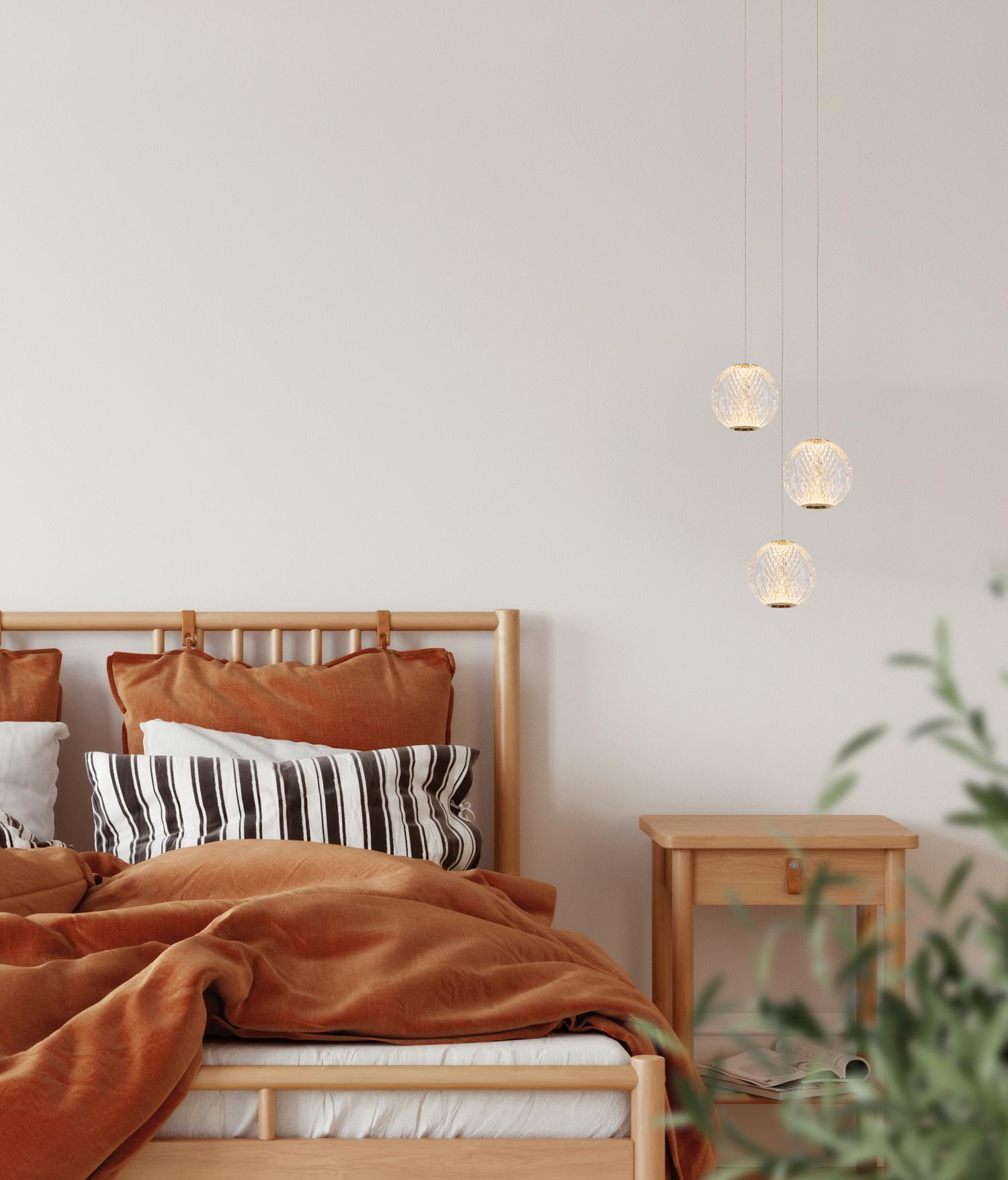 Cintra Ceiling Lights - Polished Gold/Frosted Glass