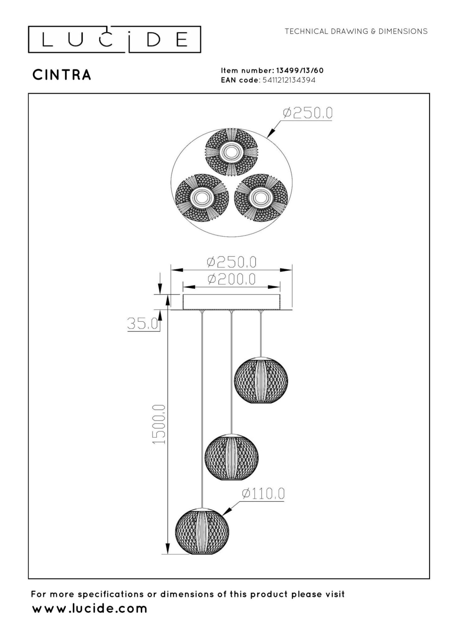 Cintra Ceiling Lights - Polished Gold/Frosted Glass