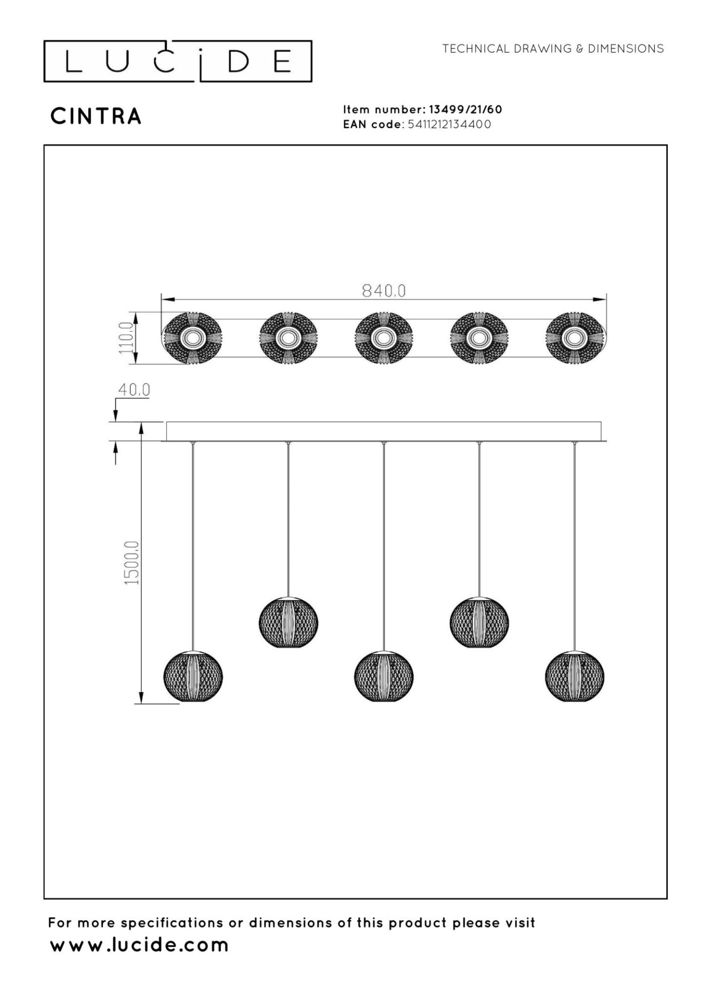 Cintra Ceiling Lights - Polished Gold/Frosted Glass